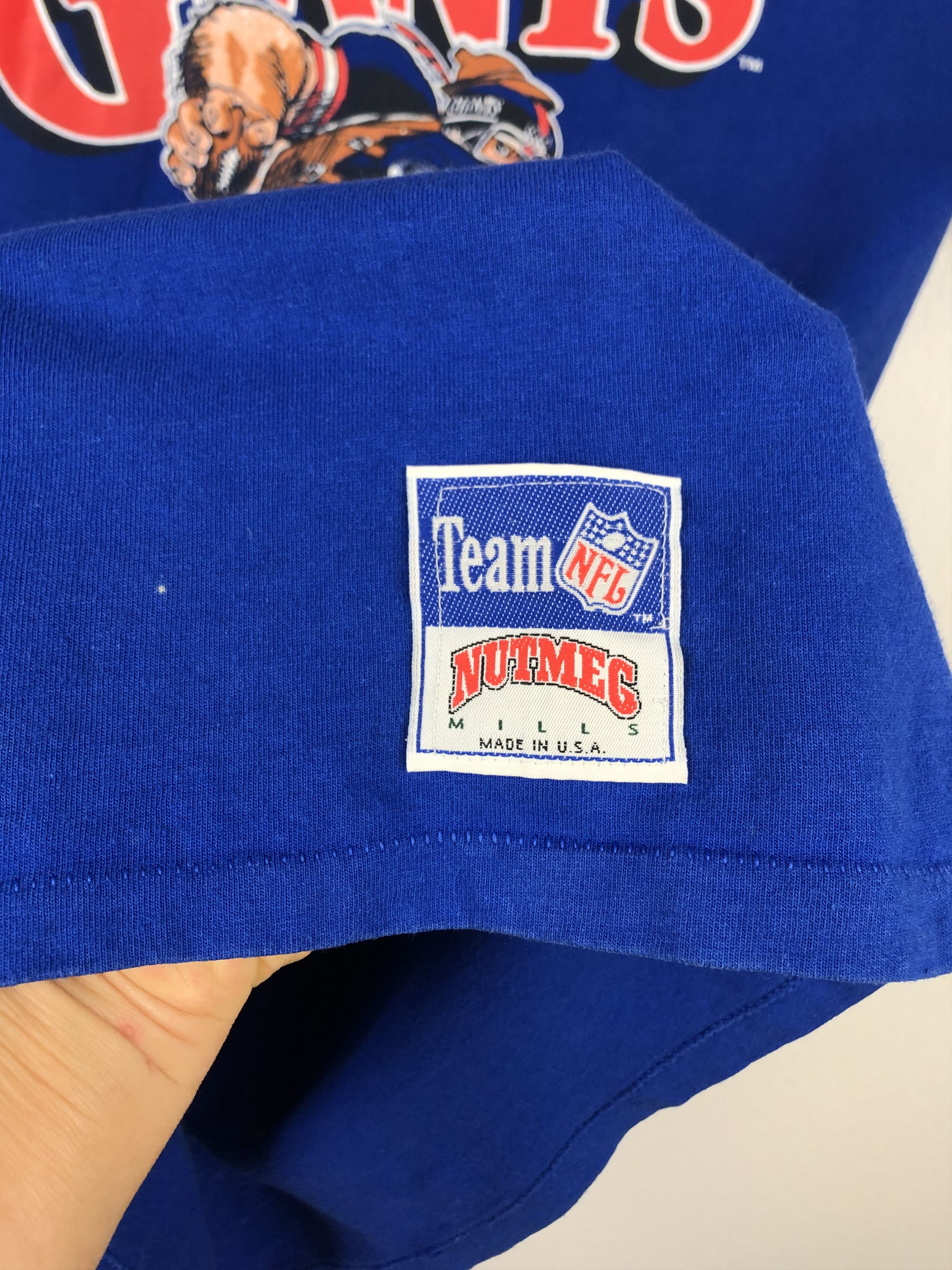 Nutmeg Vintage New York Giants Nutmeg Over Print Shirt Tee Jersey Size L / US 10 / IT 46 - 4 Thumbnail
