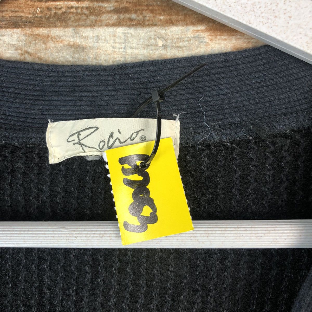 Japanese Brand Rocio Black Cardigan Knitwear vintage #A2052 Size US S / EU 44-46 / 1 - 10 Thumbnail