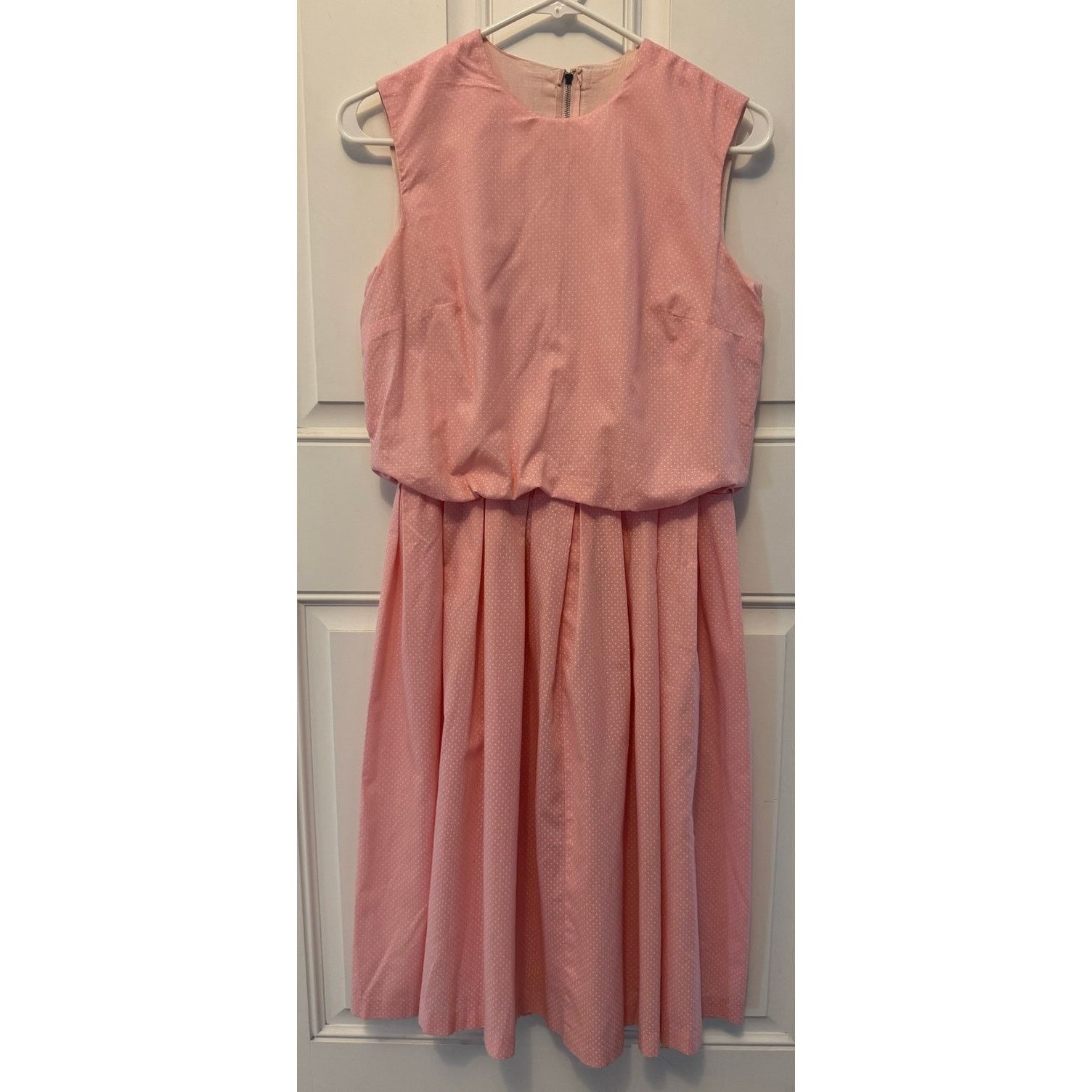 Vintage Vintage OOAK pink & white polka dot bubble hem dress medium Size M / US 6-8 / IT 42-44 - 11 Thumbnail