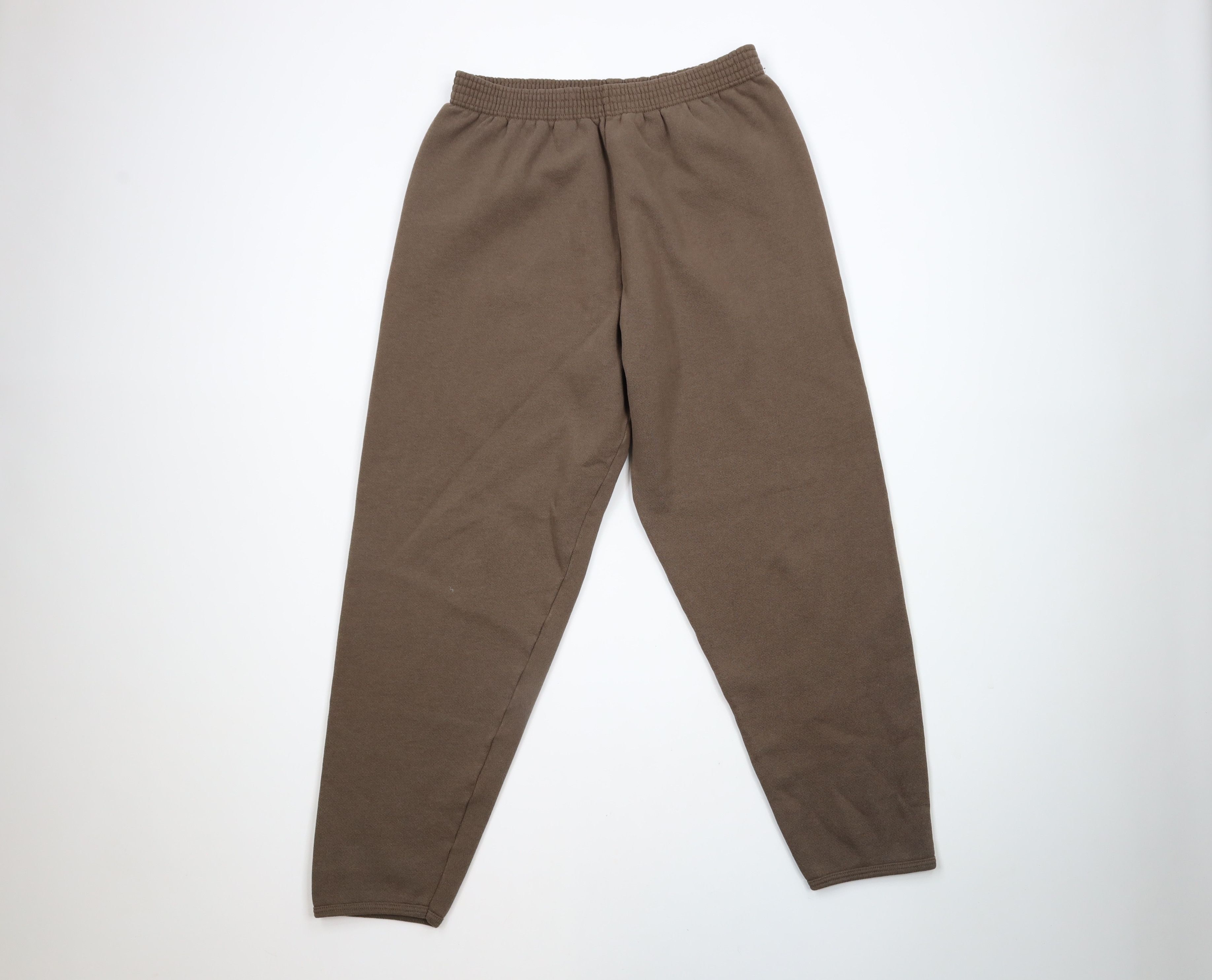 Vintage Vintage 90s Streetwear Leg Sweatpants Light Brown USA Size 30" / US 8 / IT 44 - 1 Thumbnail