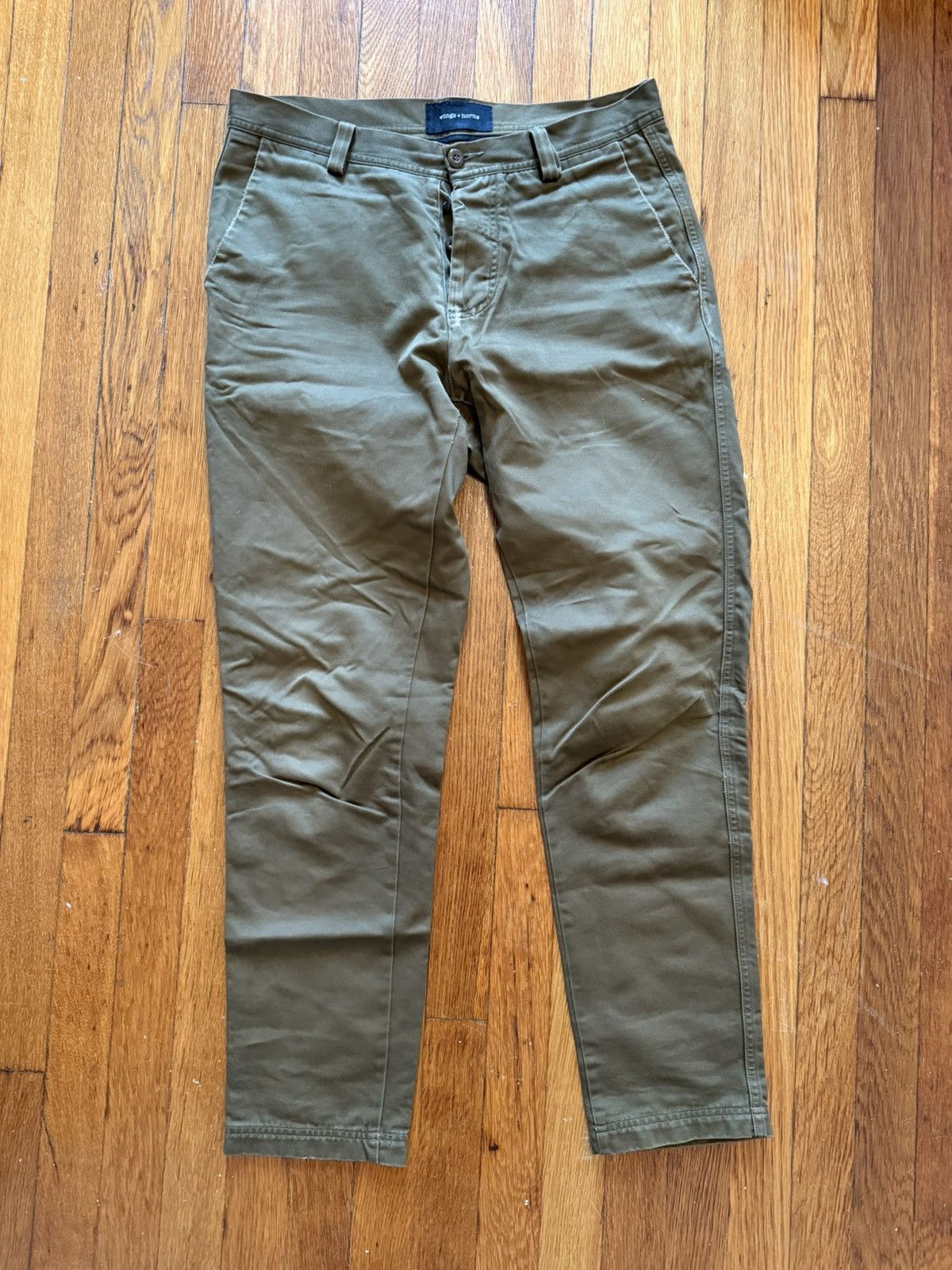 Wings + Horns Olive Wings + Horns Tokyo Pants Size US 32 / EU 48 - 1 Thumbnail