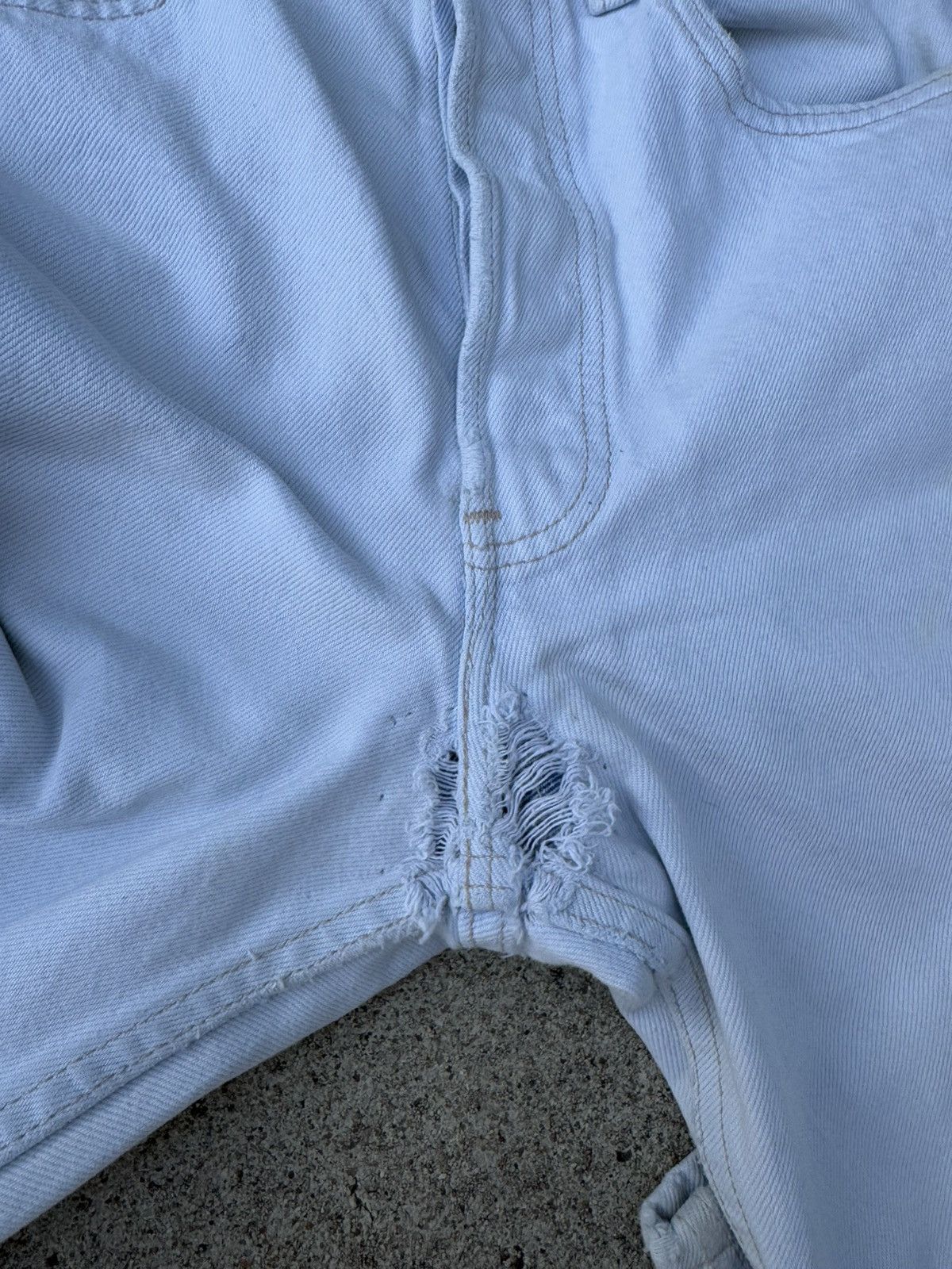 Levi's × Vintage Vtg 90’s Levi’s 501xx Buttonfly Straight White Jeans 30x30 Size US 30 / EU 46 - 10 Thumbnail