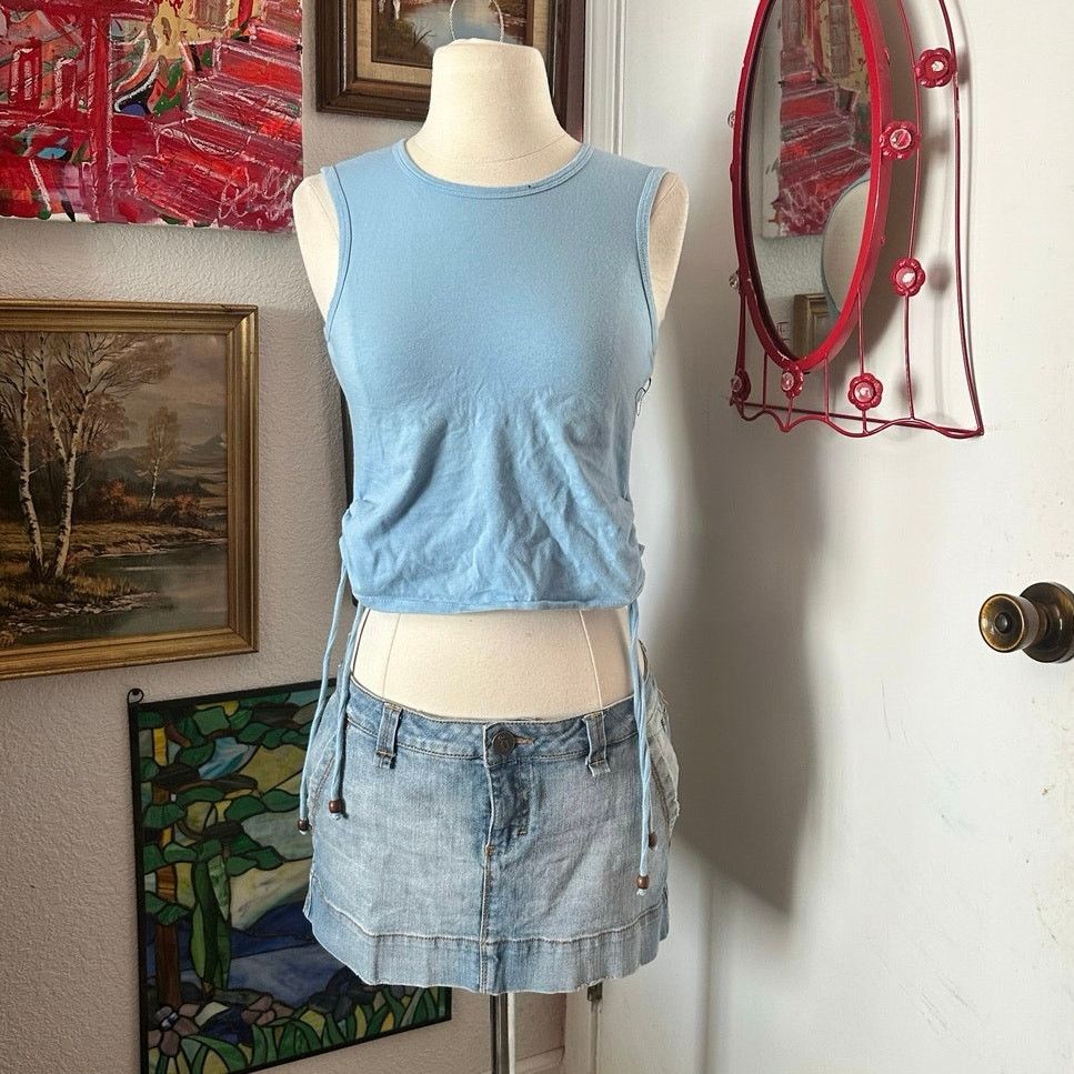 Other tilt vintage y2k light blue adjustable tank top Size M / US 6-8 / IT 42-44 - 1 Thumbnail