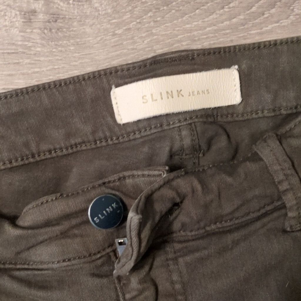 Other Slink curvy green jeans size 14 Size 36" / US 14 / IT 50 - 2 Thumbnail