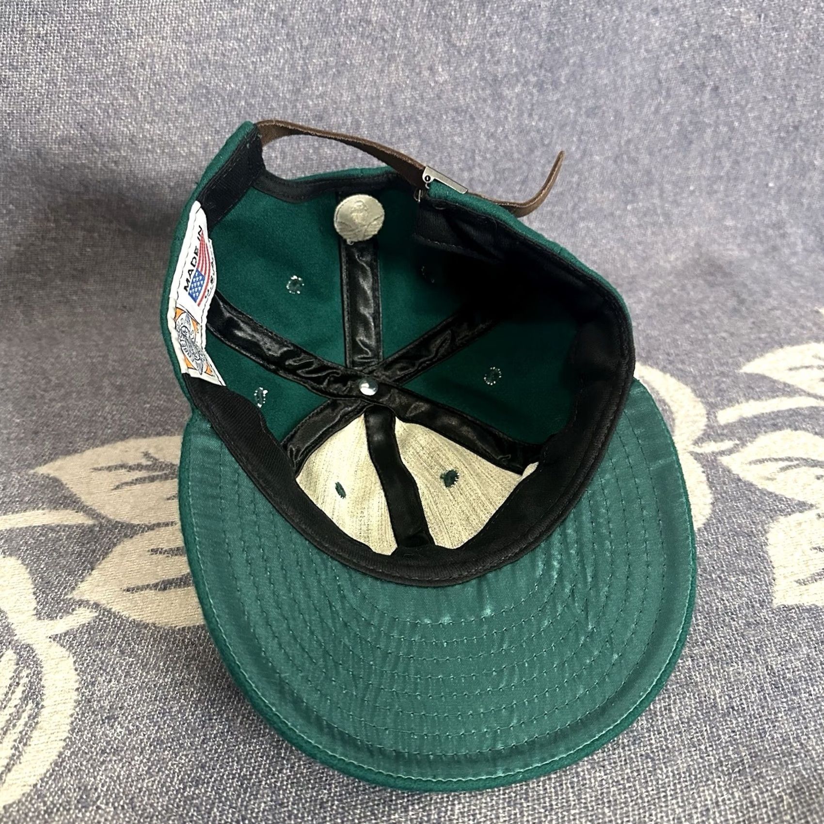 Ebbets Field Flannels Ebbets Field Flannels Beer Rhinegeist Wool Hat Green Adjustable OS Baseball Cap Mens Size ONE SIZE - 5 Thumbnail