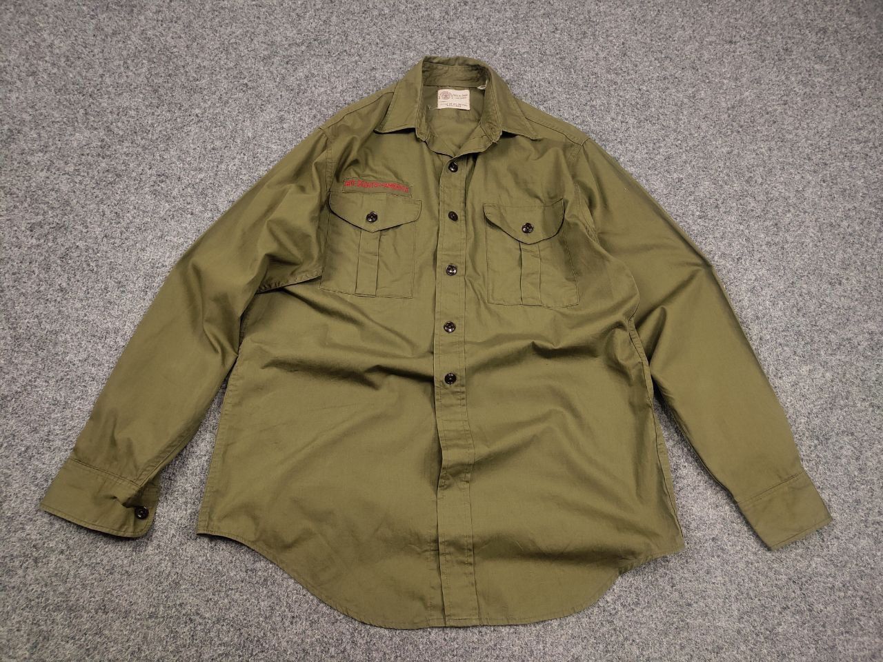Vintage Vintage 60's Boy scouts of america Sanforized Military Shirt Size US M / EU 48-50 / 2 - 2 Thumbnail