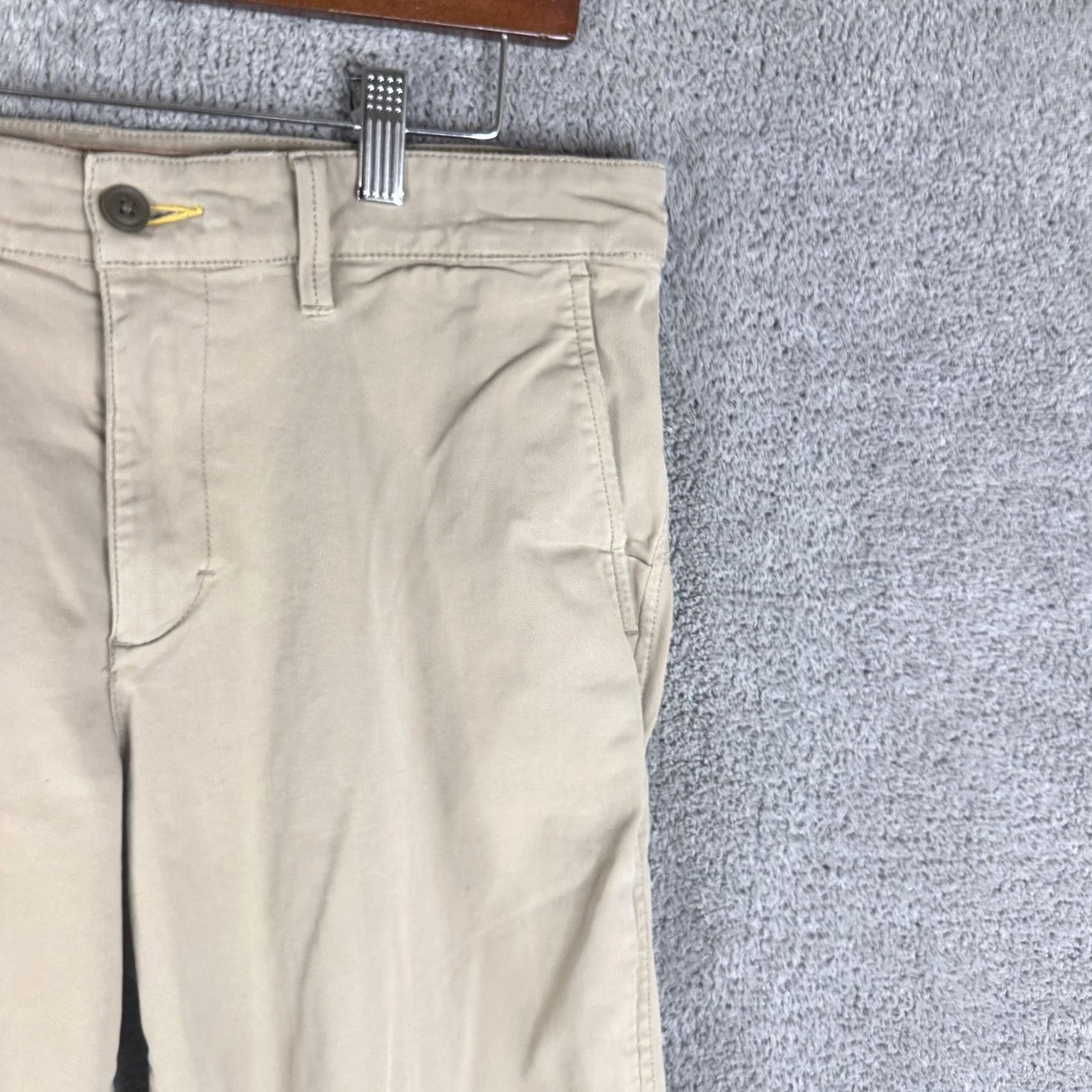 Vintage L.L. Bean Pants Mens 35x34 Beige Regular Fit Chino Stretch CoolMax Casual Shirt? Size US 35 - 3 Thumbnail