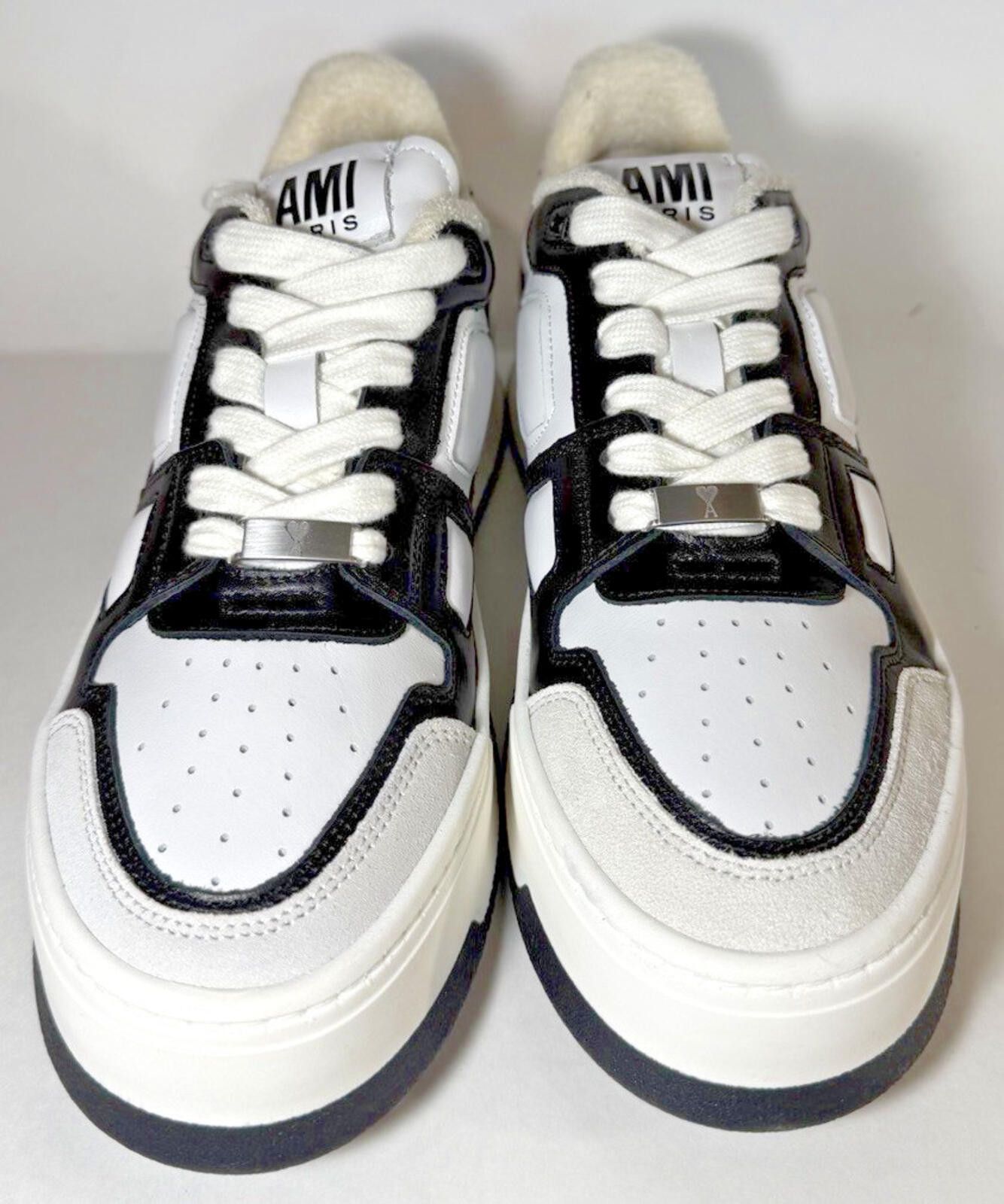 Other AMI PARIS New Arcade Low Top Suede-Trim Leather Sneaker Size US 9.5 / EU 42-43 - 2 Thumbnail