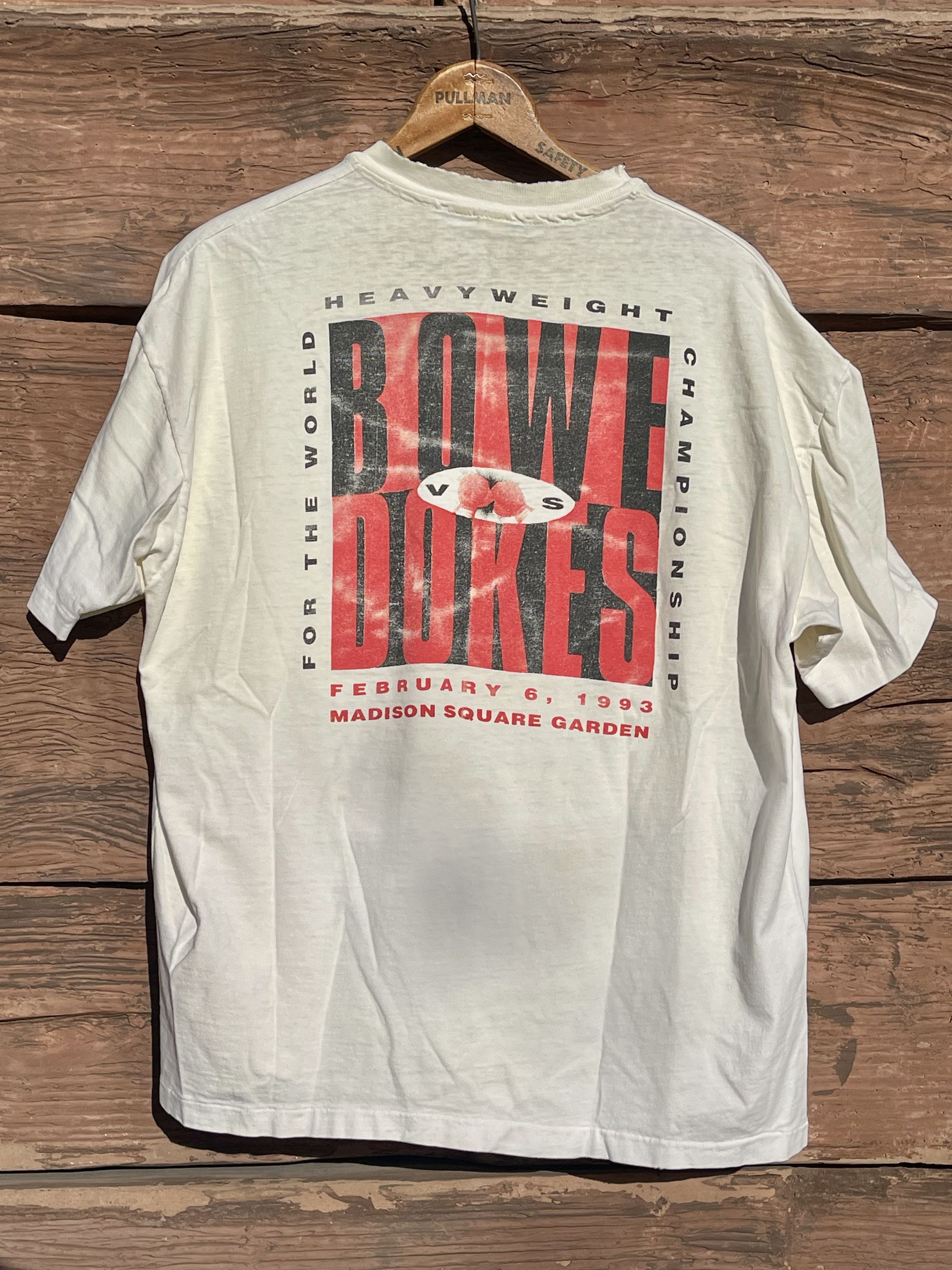 Vintage 1993 HBO Boxing Bowe Vs Dokes Vintage 90's Rap T-Shirt Size US XL / EU 56 / 4 - 1 Thumbnail