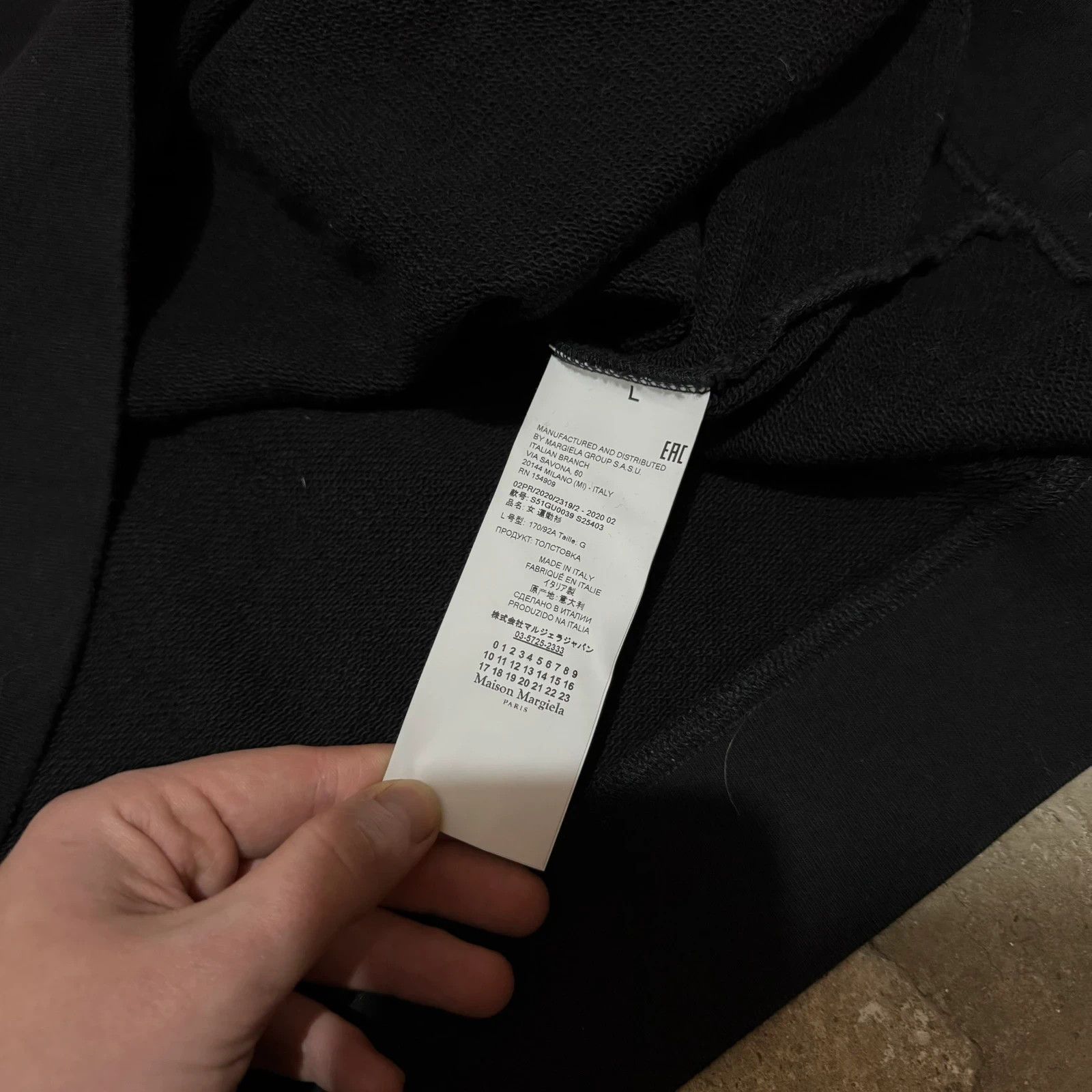 Maison Margiela F/W 2020 Maison Margiela Aids boxy cropped hoodie Size US L / EU 52-54 / 3 - 5 Thumbnail