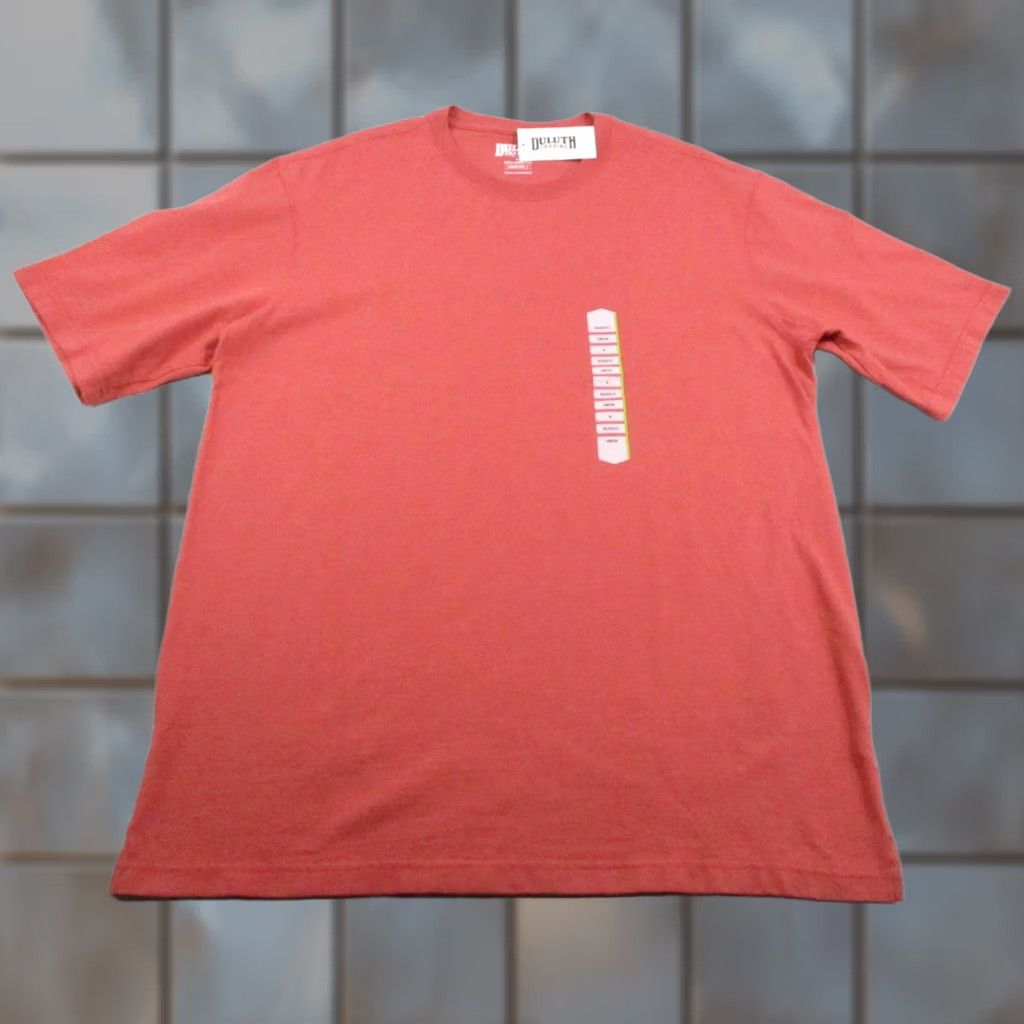 Duluth Trading Company Duluth Trading Shirt Mens Medium Red Relaxed Fit Short Sleeve Crew Neck Longtail T Cotton Crewneck Rustic Logo Vintage:No Size US M / EU 48-50 / 2 - 1 Thumbnail