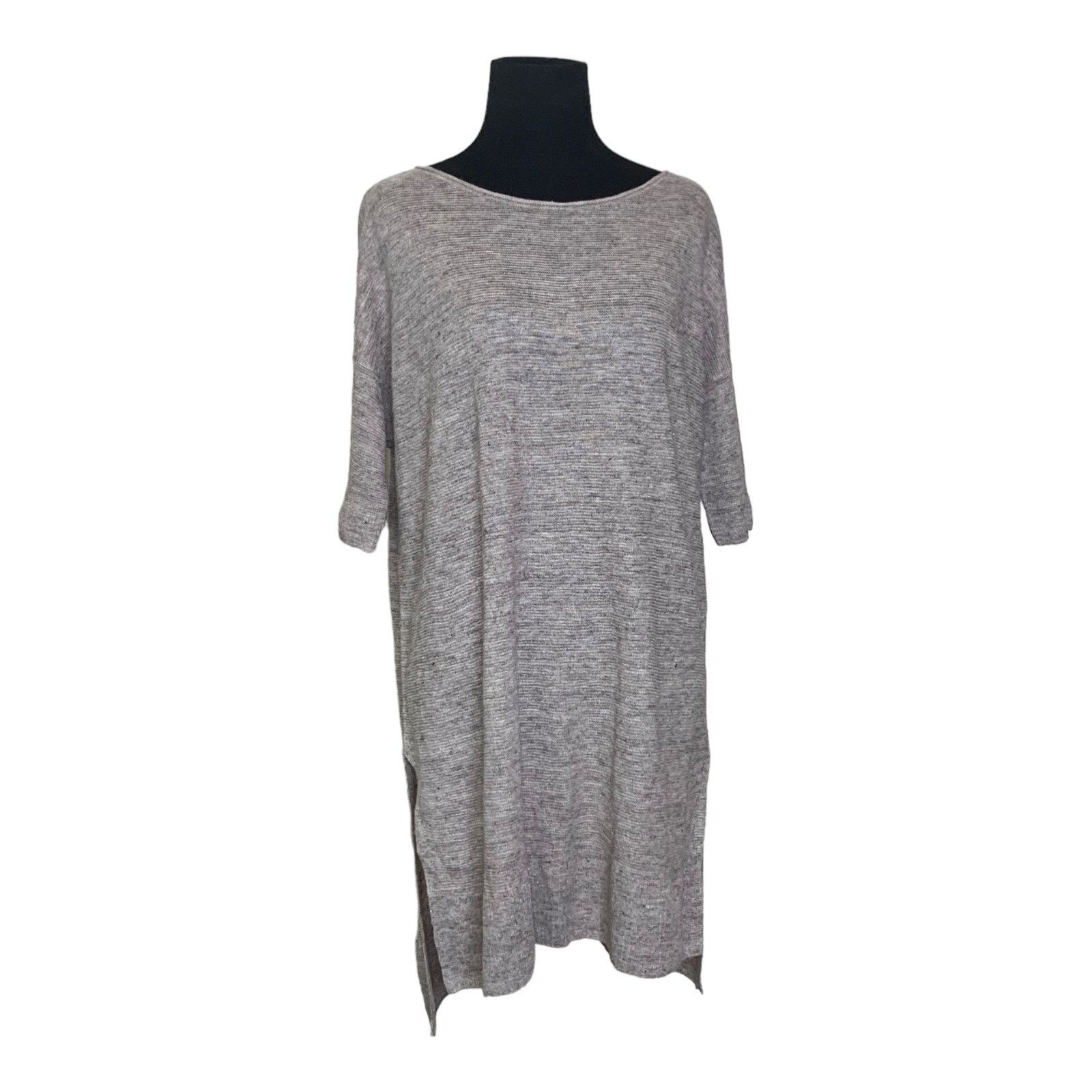Eileen Fisher Eileen Fisher linen knit short sleeves tunic top size M Size M / US 6-8 / IT 42-44 - 1 Thumbnail