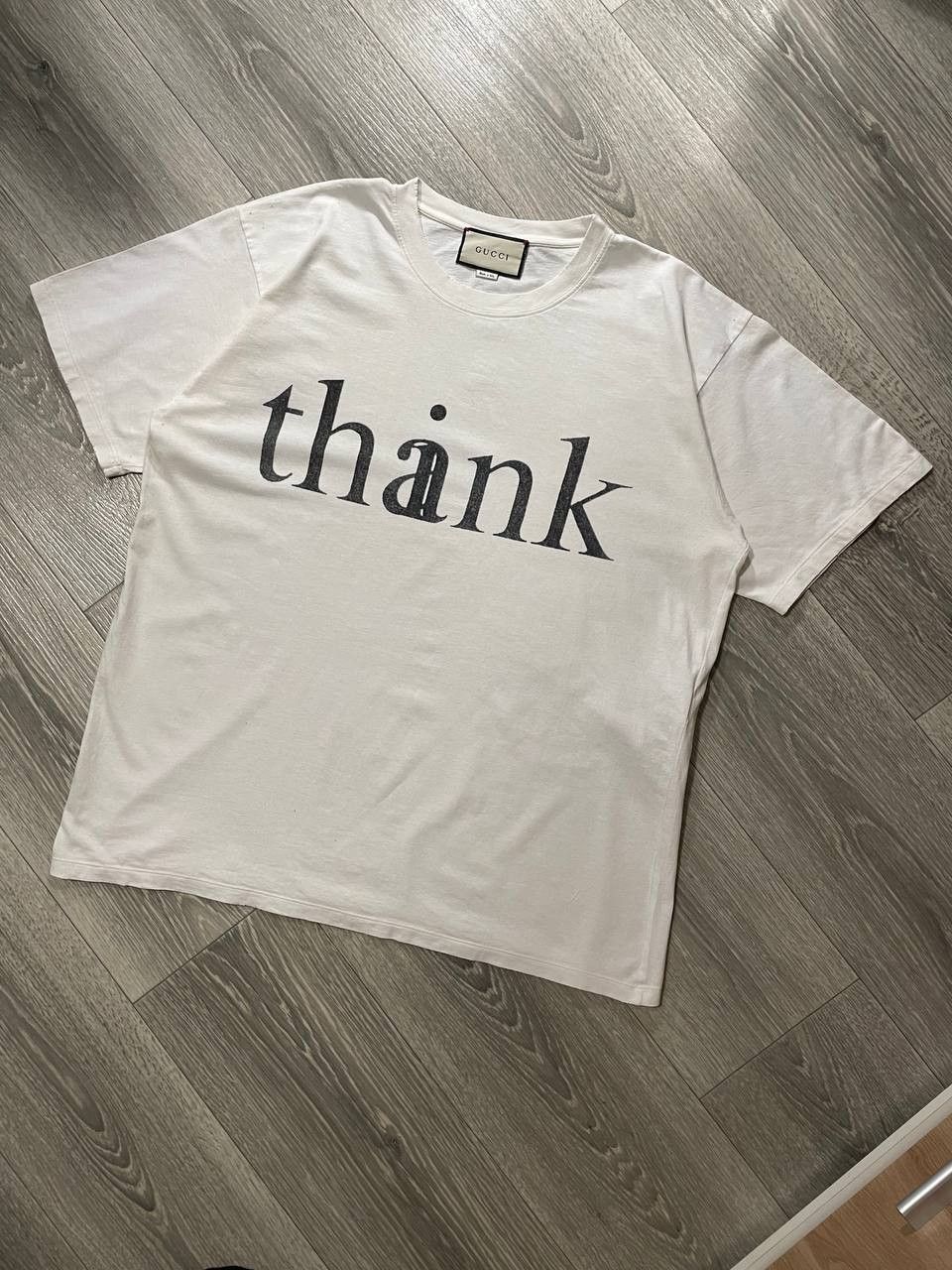 Gucci × Richard Hell Think Thank White Oversized T-shirt