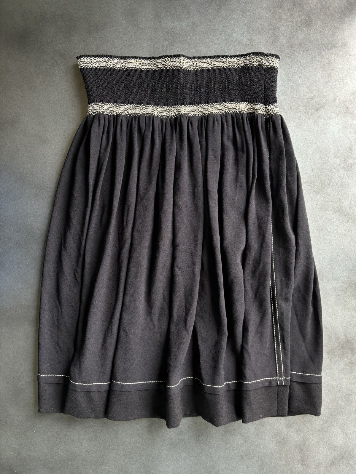 Prada S/S 2014 Prada Skirt Elastic Acetate Maxi Skirt Contrast 48 Size 34" / US 12 / IT 48 - 16 Thumbnail
