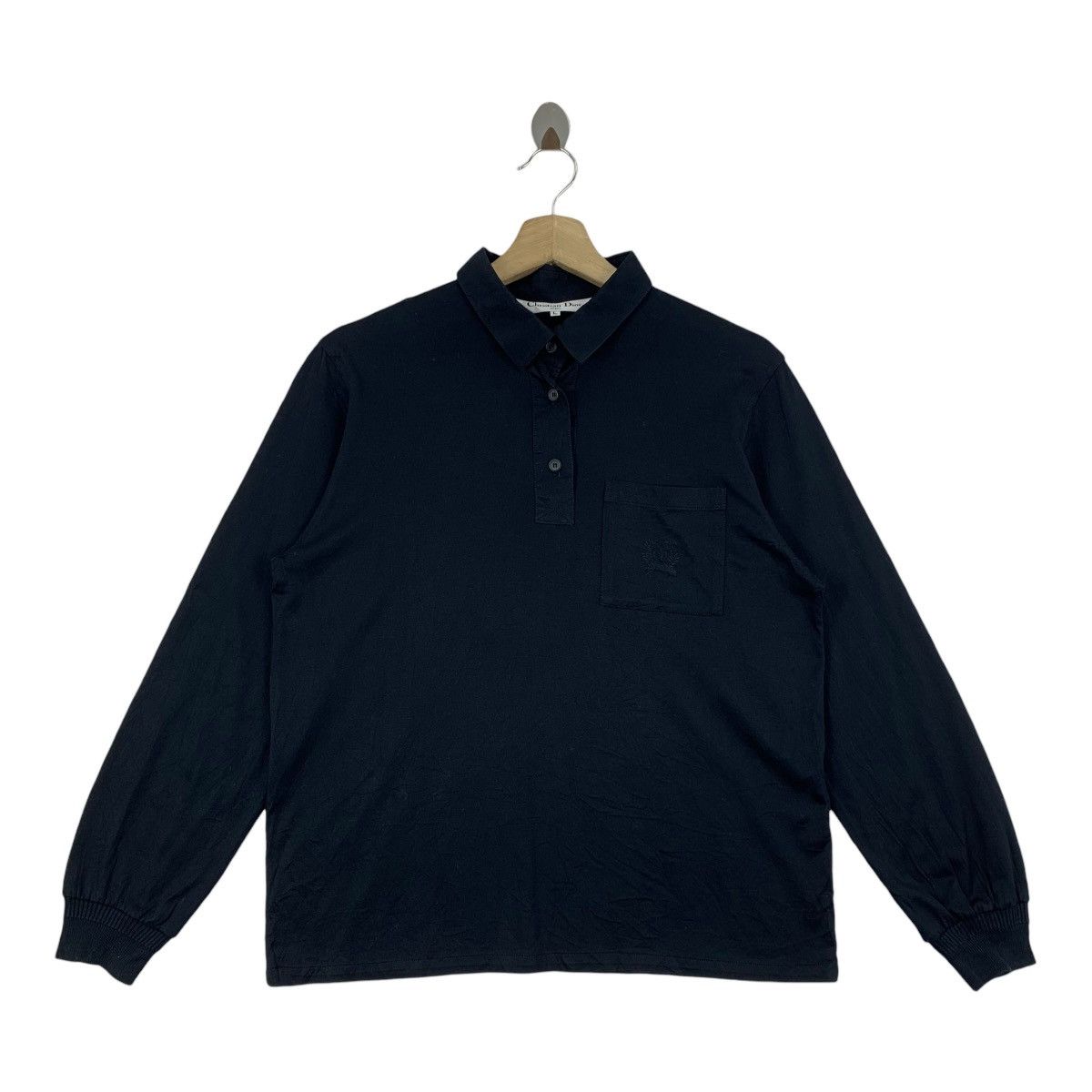 Christian Dior Monsieur × Vintage Vintage CHRISTIAN DIOR Sports long sleeve polo tees Size US L / EU 52-54 / 3 - 1 Thumbnail