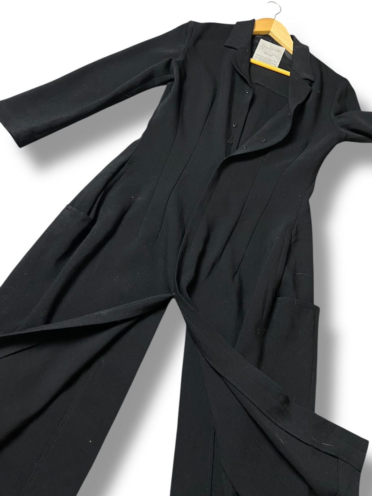 Yohji Yamamoto Vintage YOHJI YAMAMOTO Hidden Button Long Coat (130) Size XXS / US 00 / IT 34 - 3 Thumbnail