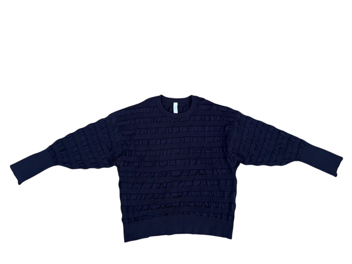 CFCL CFCL Made in Japan Navy Blue Facade Knitwear Sweater Size US L / EU 52-54 / 3 - 1 Thumbnail