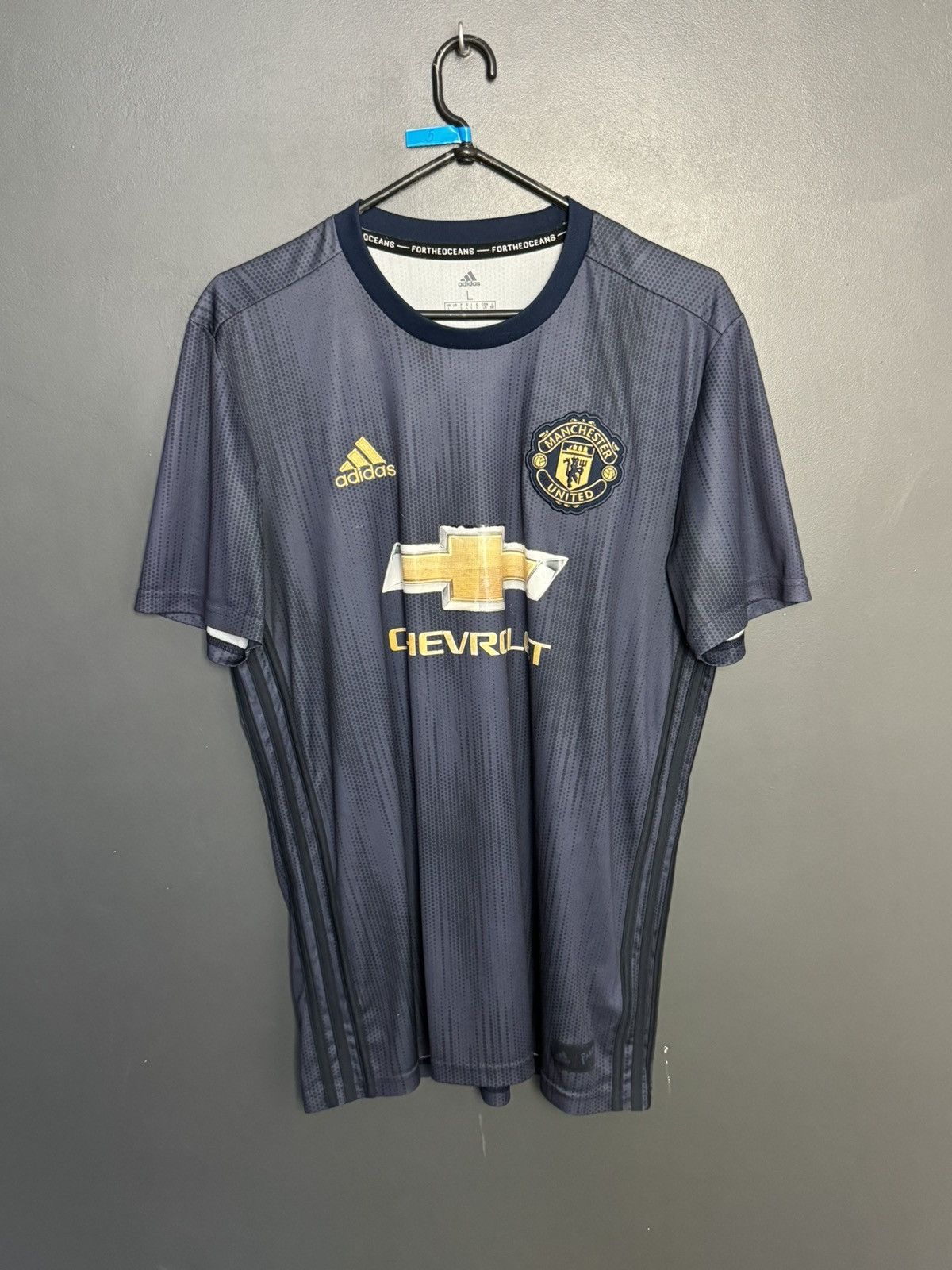 Adidas Manchester United 18/19 Third Football Jersey T-Shirt Size US L / EU 52-54 / 3 - 1 Thumbnail