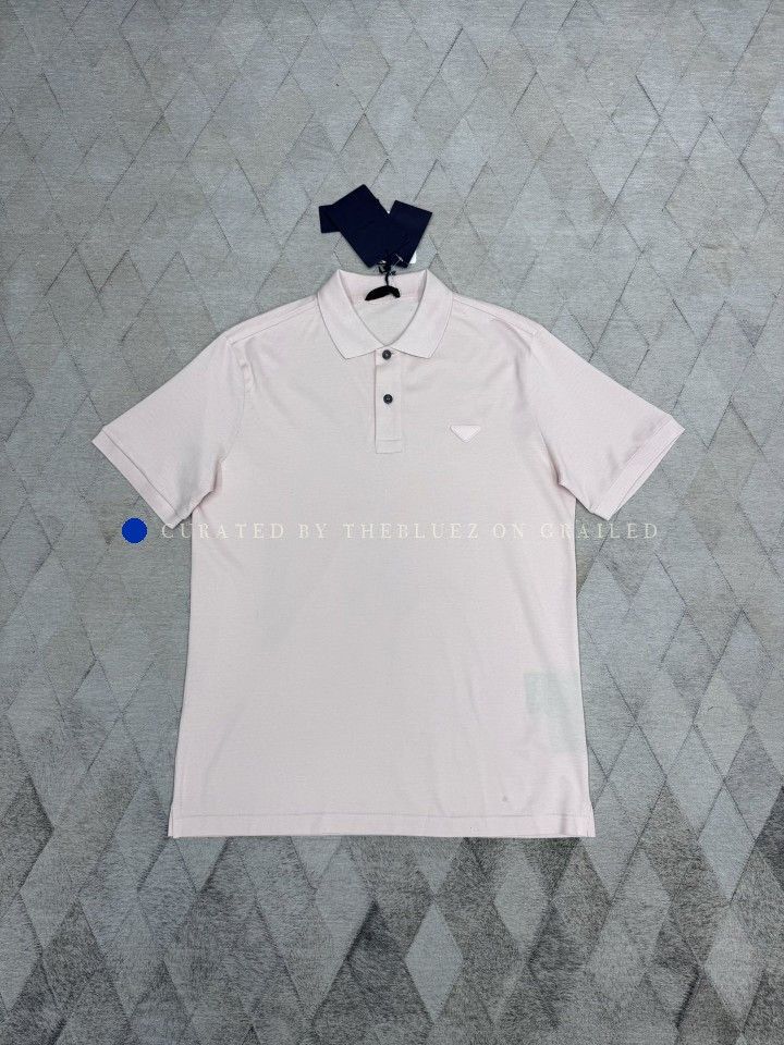 Prada Pink Short-Sleeve Polo Shirt Size L Size US L / EU 52-54 / 3 - 1 Thumbnail