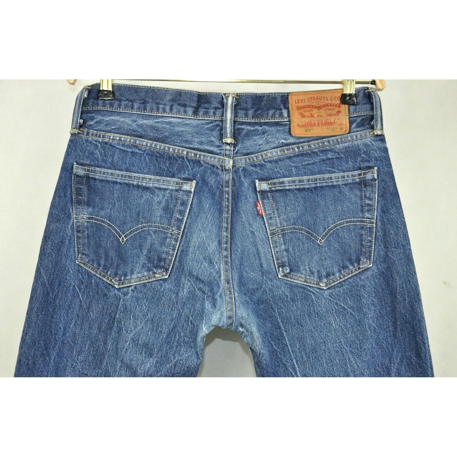 Levi's Levi's 511 Selvedge Jeans Men W33 L32 Straight Classic Blue Cotton 511 Selvedge Jeans Mens Regular Waist 33 Inseam 32 Vintage No Size US 33 - 5 Thumbnail