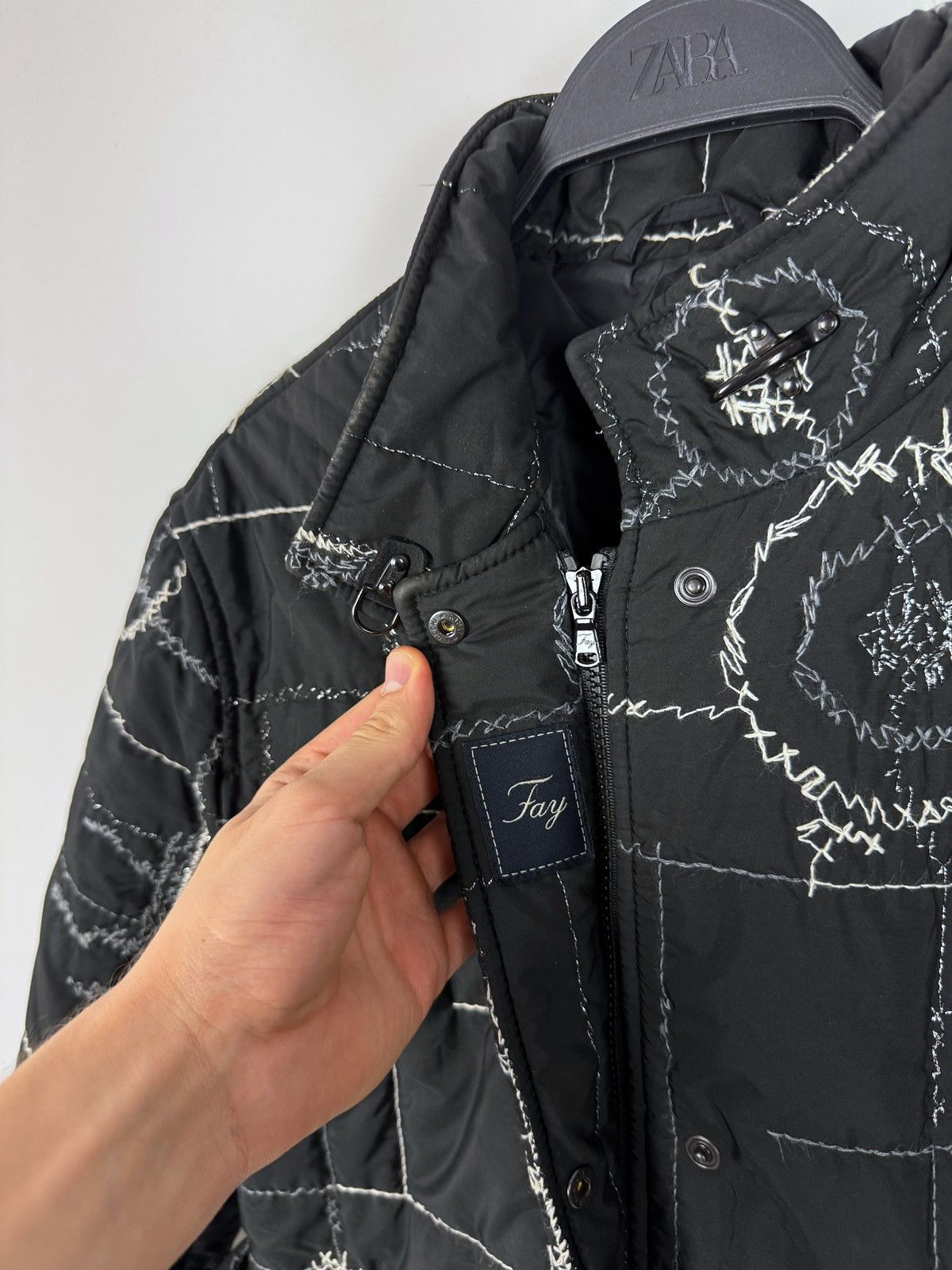 Fay Fay Embroidered Quilted Jacket Size L / US 10 / IT 46 - 14 Thumbnail