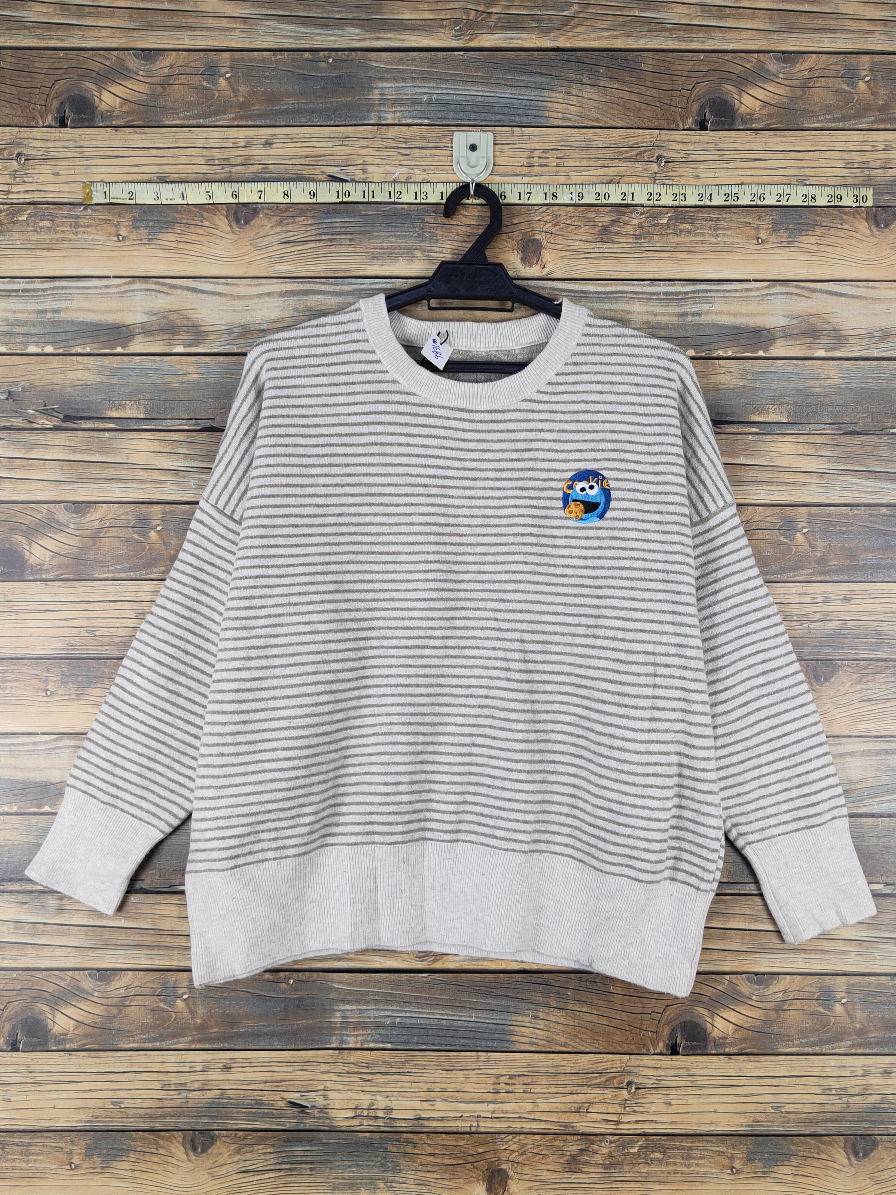 Cookies × Homespun Knitwear × Japanese Brand Japanese Brand Ivory Green knitwear Sweatshirts #W1686 Size L / US 10 / IT 46 - 1 Thumbnail