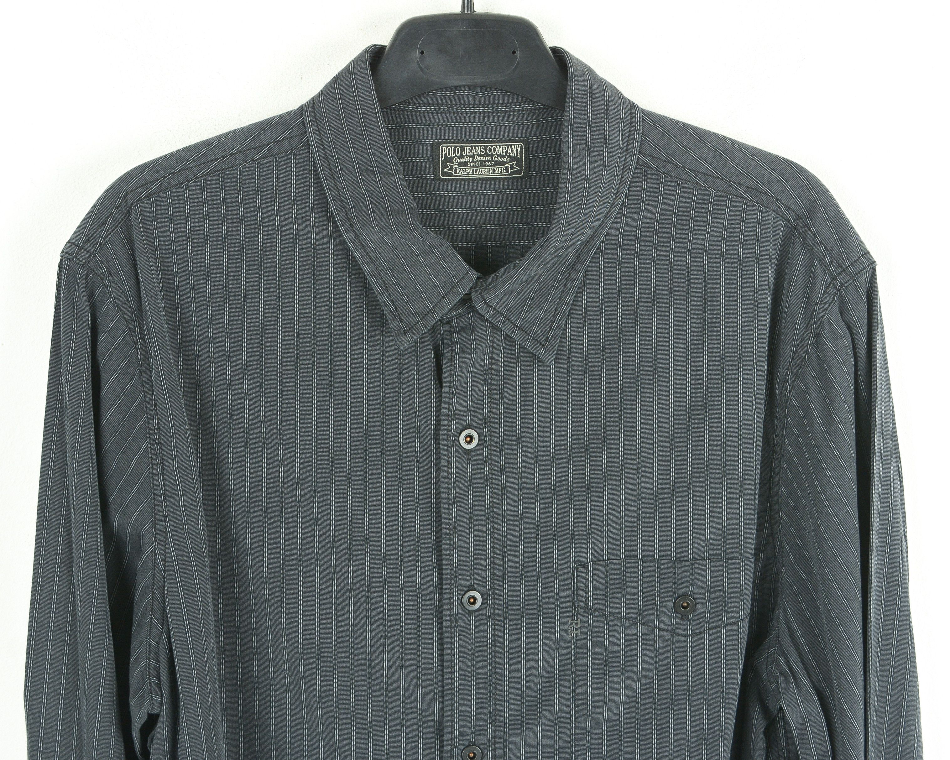 Polo Ralph Lauren Men's Jeans Company L Shirt Formal Cotton Casual Striped Size US L / EU 52-54 / 3 - 2 Thumbnail