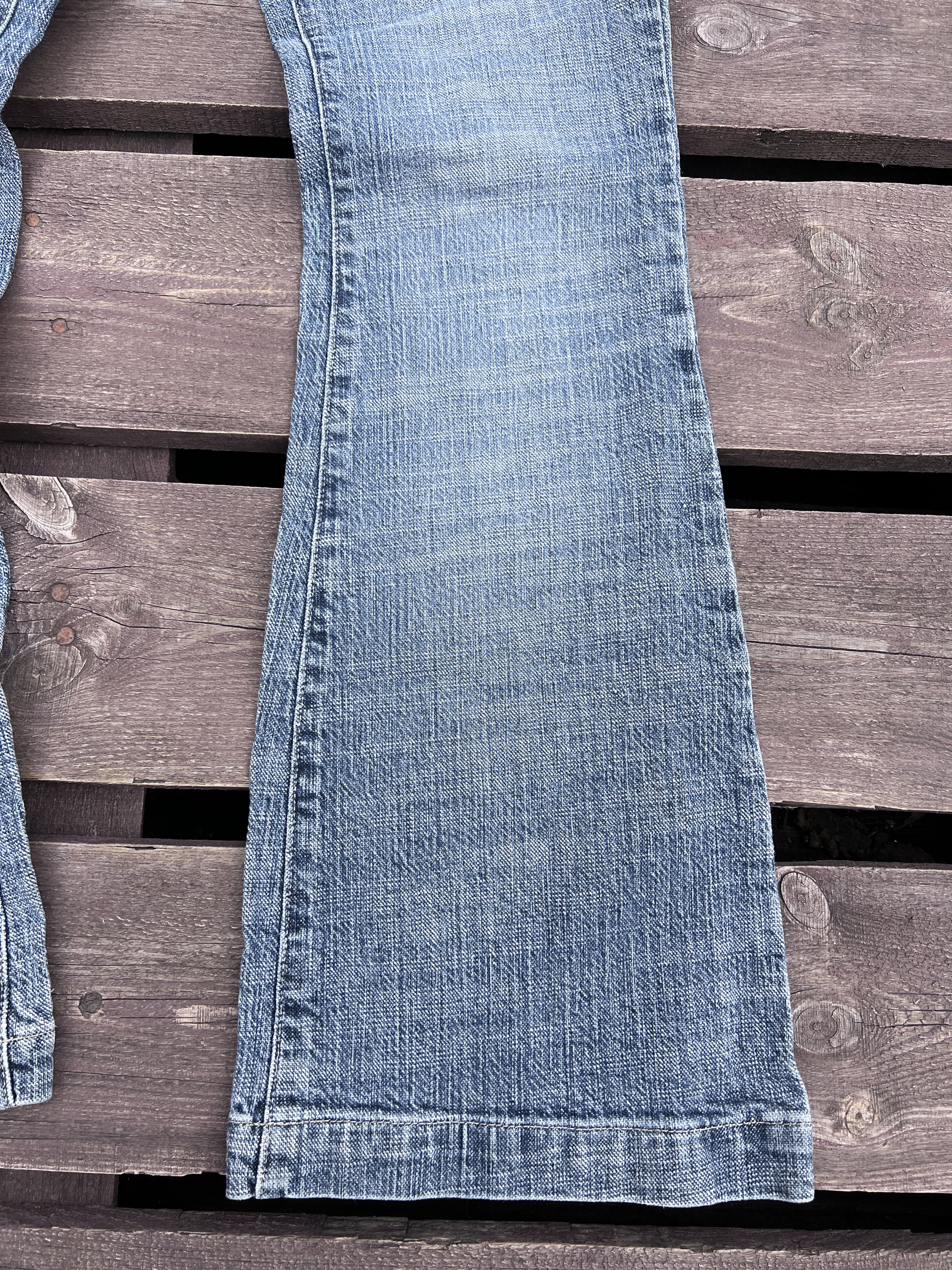 NEXT Next Y2K Vintage Flare Jeans Washed Denim Size 27" / US 4 / IT 40 - 9 Thumbnail