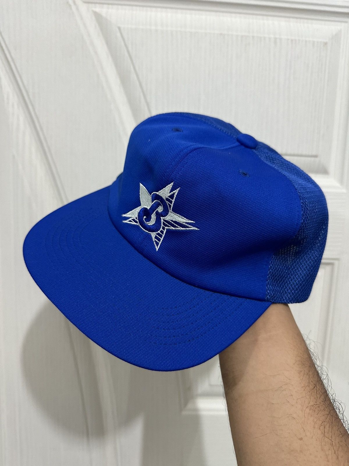 image of Mlb x Trucker Hat VTG Yokohama Baystar Japan Baseball Hat in Blue, Men's