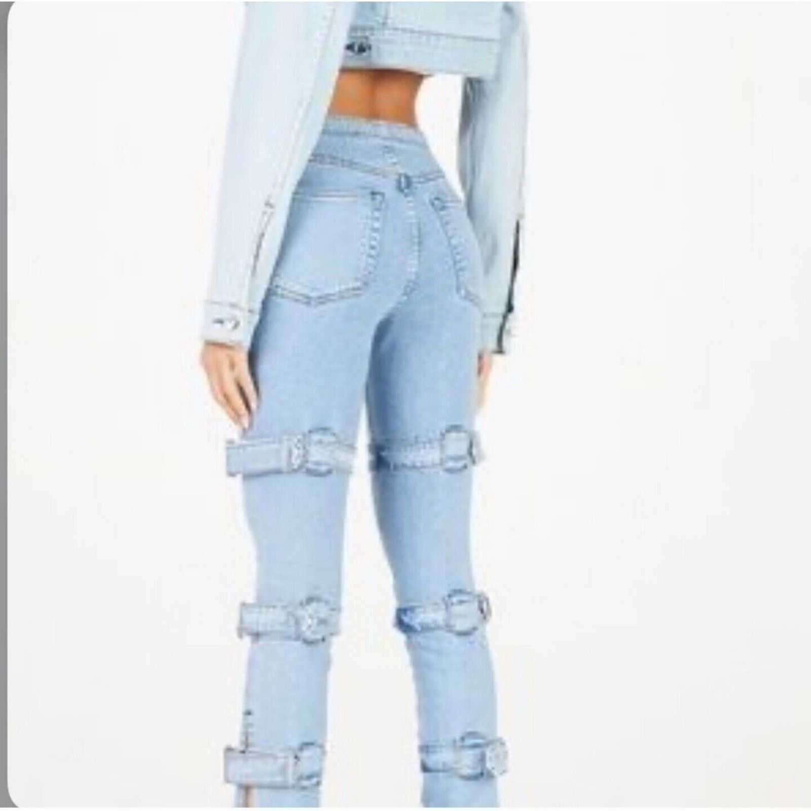 COTTONCITIZEN Cotton Citizen Straps Blue Jeans Revolve Women’s Size 28 Size 28" / US 6 / IT 42 - 4 Thumbnail