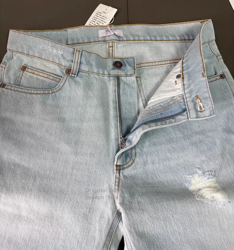 ERL ERL Men's Flared Washed Denim Pants Size US 34 / EU 50 - 3 Thumbnail