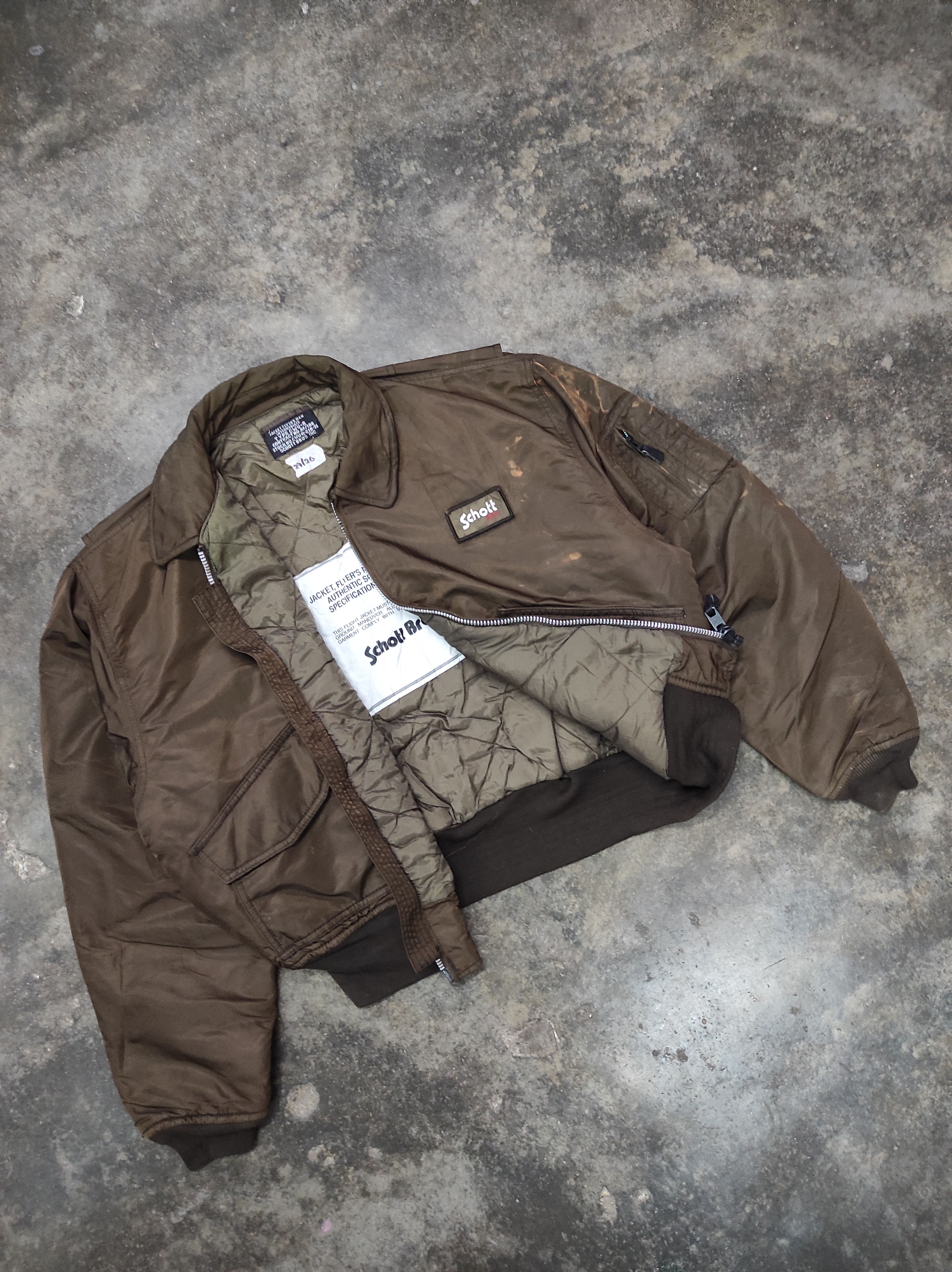 Schott Schott CWU-R Flight Nylon Bomber Jacket | Grailed