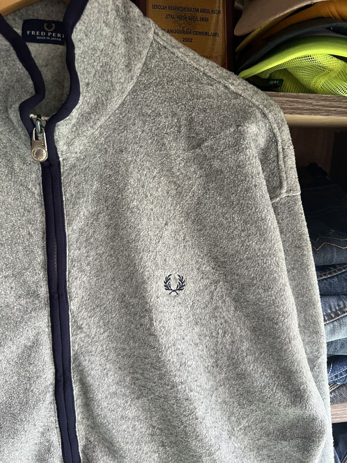 Fred Perry 🔥Made in Japan Fred Perry Zipper Fleece Jacket Size US L / EU 52-54 / 3 - 6 Thumbnail