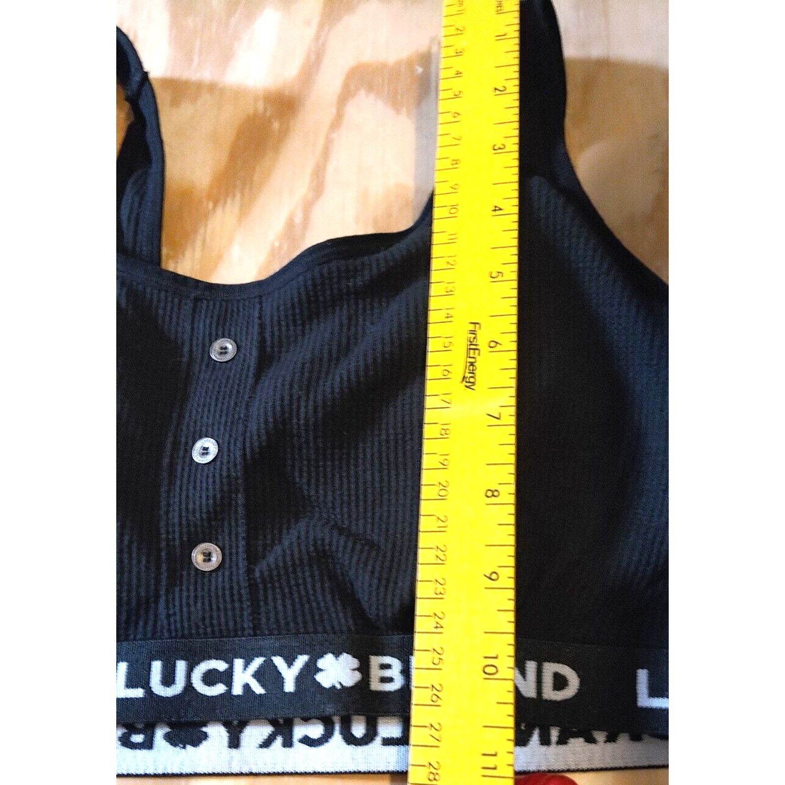 Lucky Brand Women's Med Lucky Brand 2 Cotton Ribbed Sport Bralette Size ONE SIZE - 3 Thumbnail