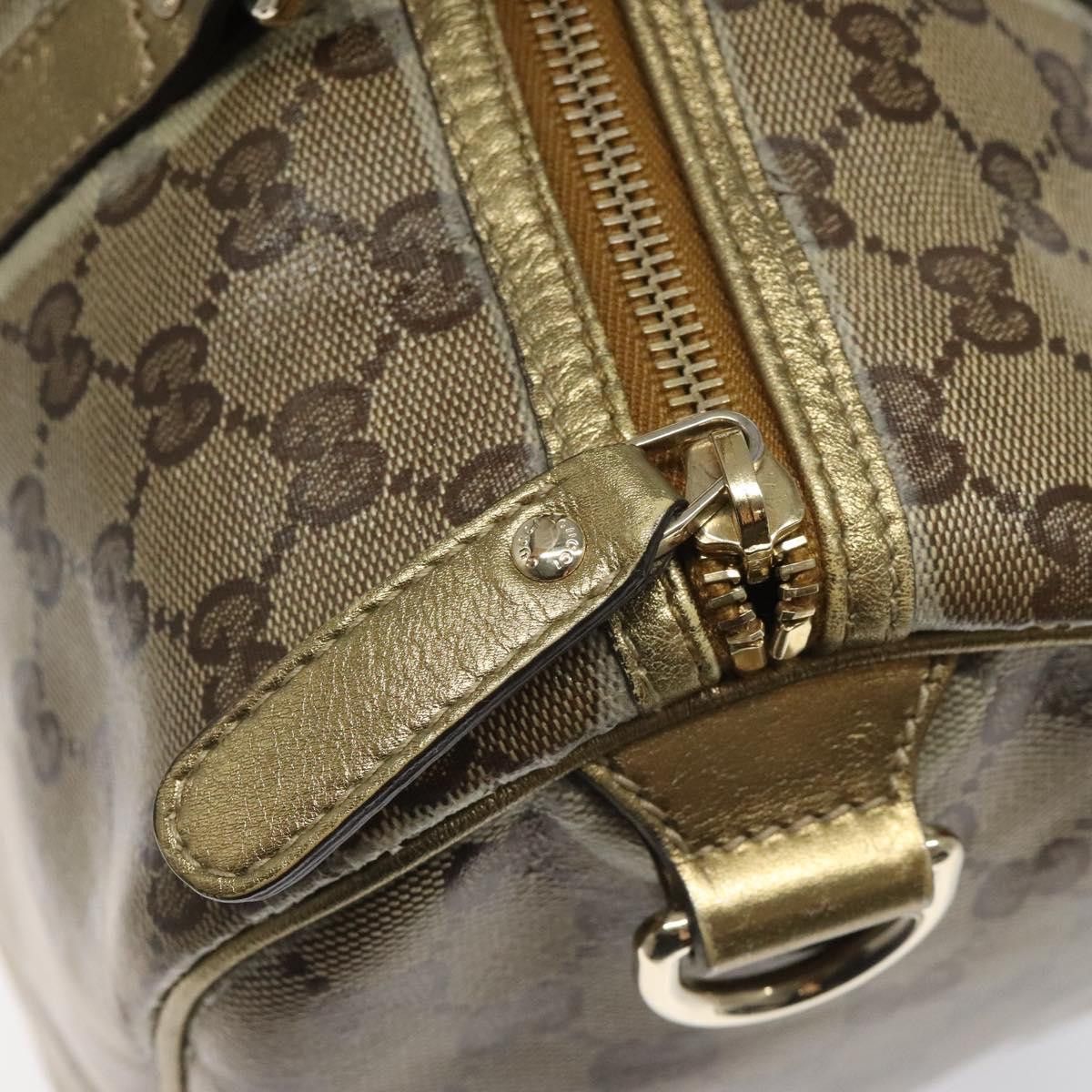 Gucci GUCCI GG Crystal Boston Bag Beige Size ONE SIZE - 16 Thumbnail