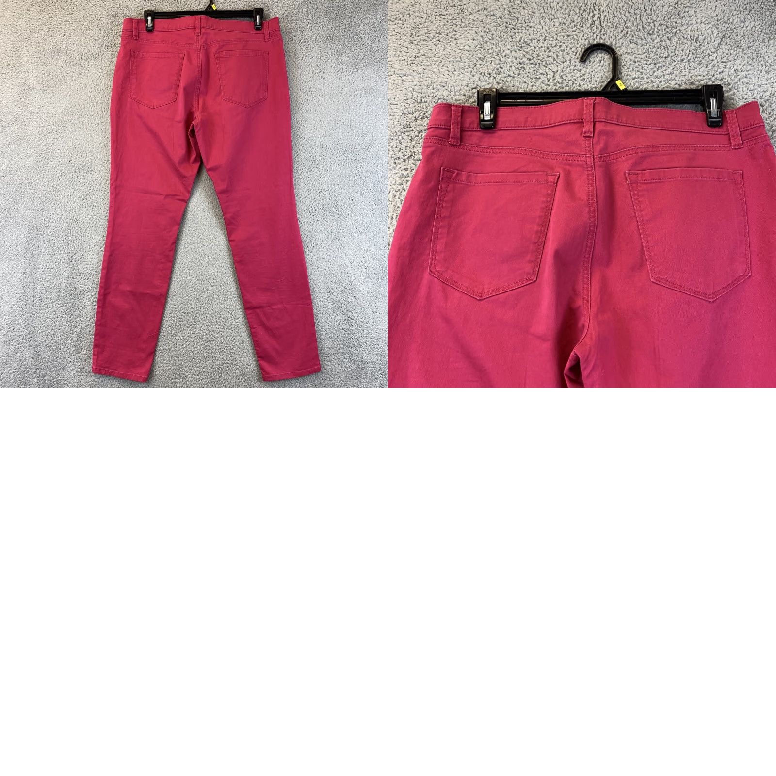 Ann Taylor Ann Taylor Loft Jeans Women Sz 32/14 Modern Straight Fit Stretch Denim Hot Pink 90s Style Size 24" / US 00 / IT 34 - 8 Thumbnail
