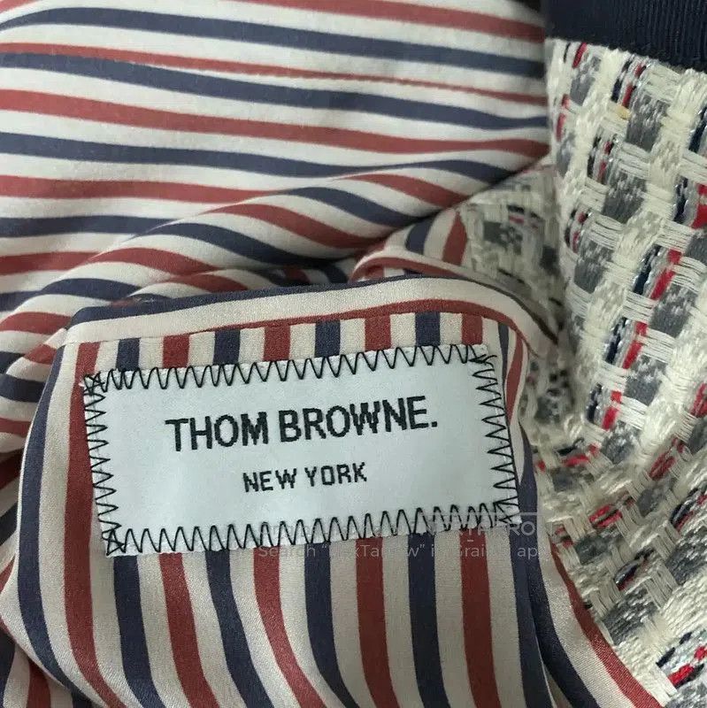 Thom Browne Thom Browne Color-block Long Coat for Women . Size XXS / US 00 / IT 34 - 7 Thumbnail