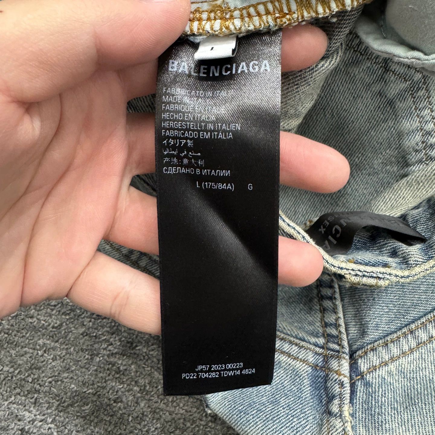 Balenciaga Balenciaga Distressed Washed Wide Leg Jeans L New Size US 36 / EU 52 - 3 Thumbnail