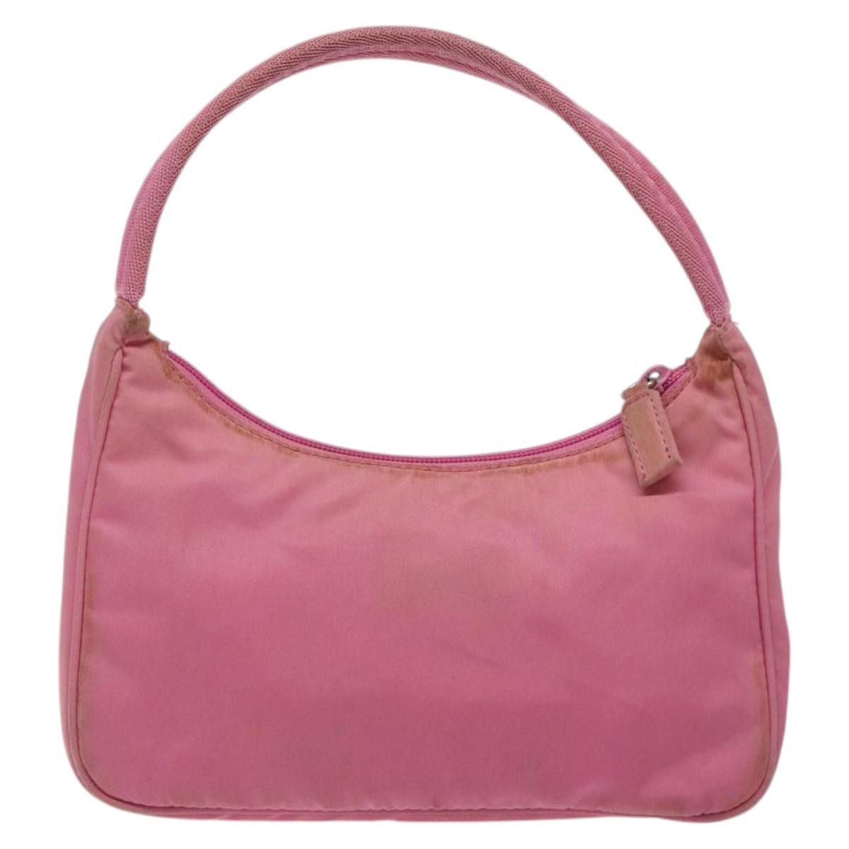 Prada PRADA Hand Bag Nylon Pink Silver Size ONE SIZE - 3 Thumbnail