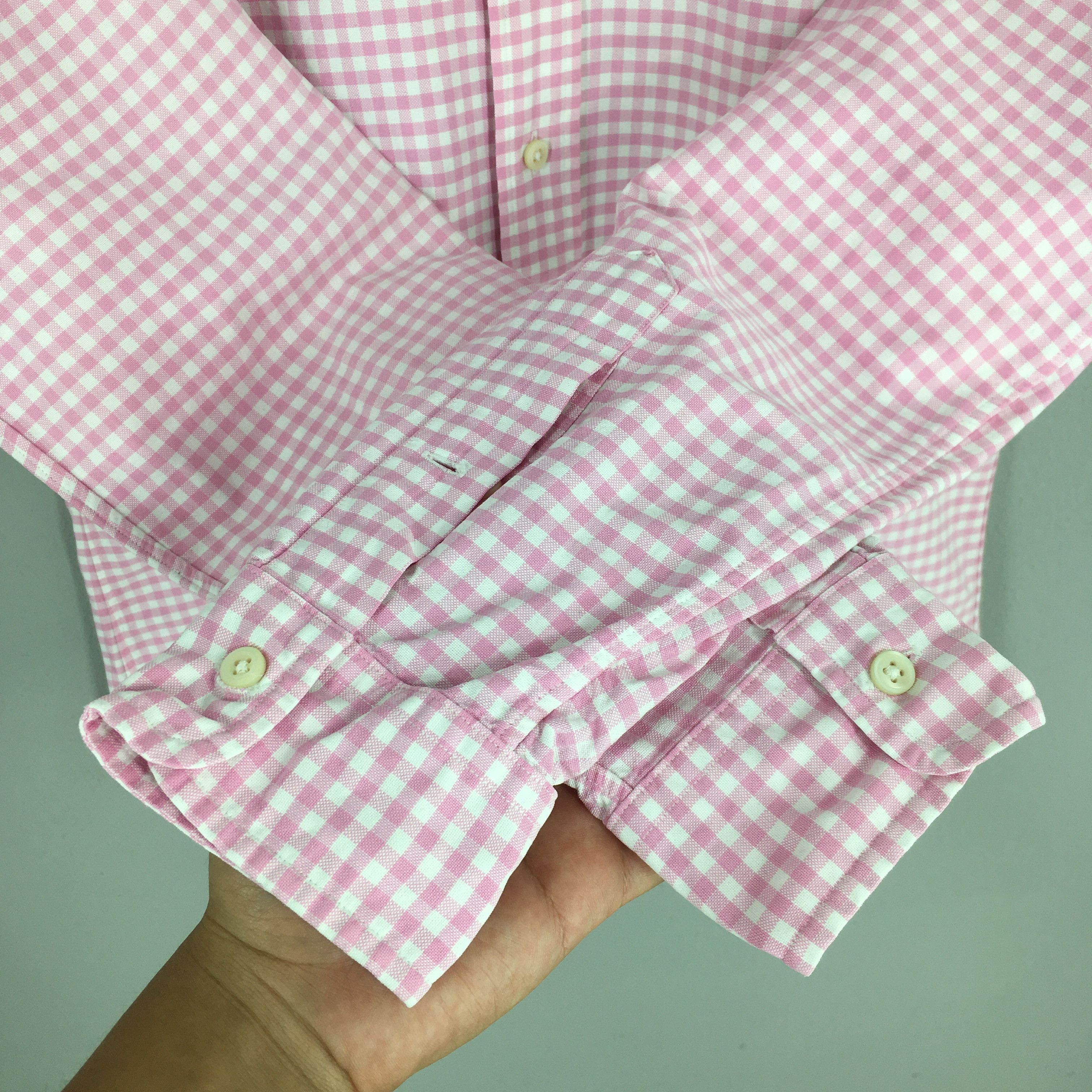Ralph Lauren Vintage Ralph Lauren Pink Checkered Shirt Medium Size US M / EU 48-50 / 2 - 4 Thumbnail