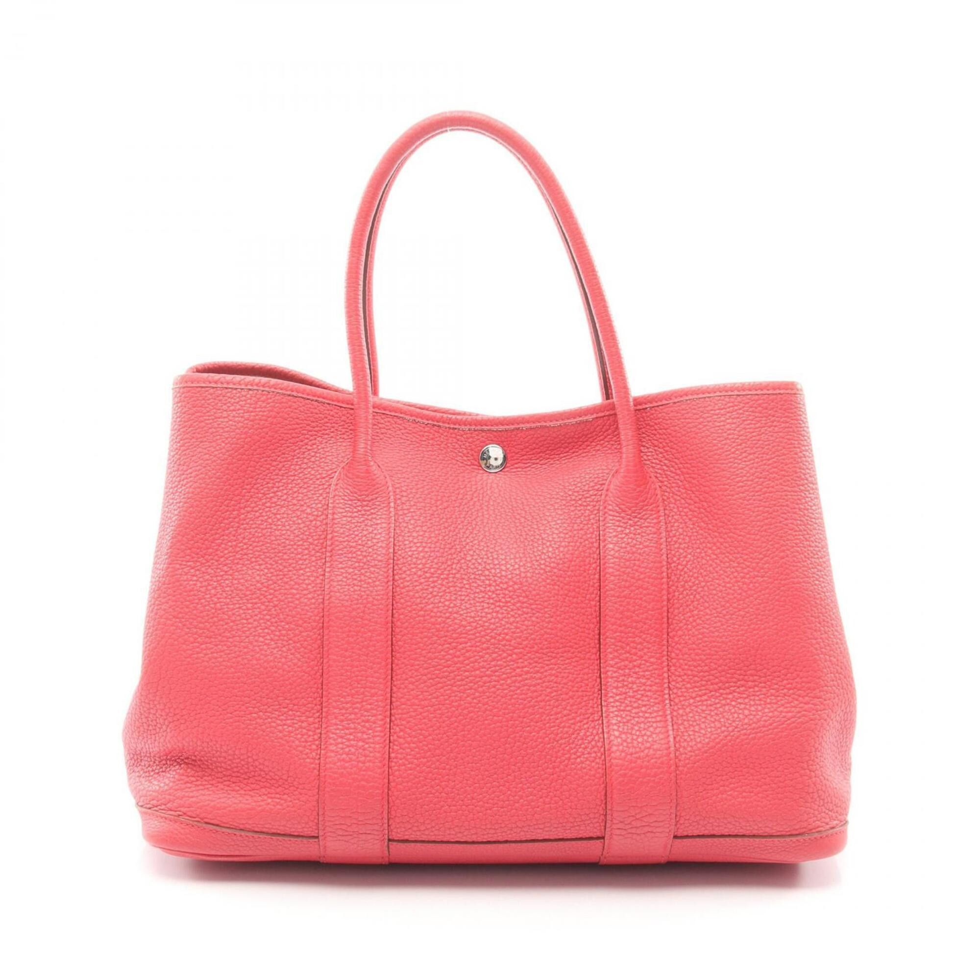 Hermes Hermes Garden Party PM Tote Bag Handbag Leather Negonda Pink Size ONE SIZE - 1 Thumbnail