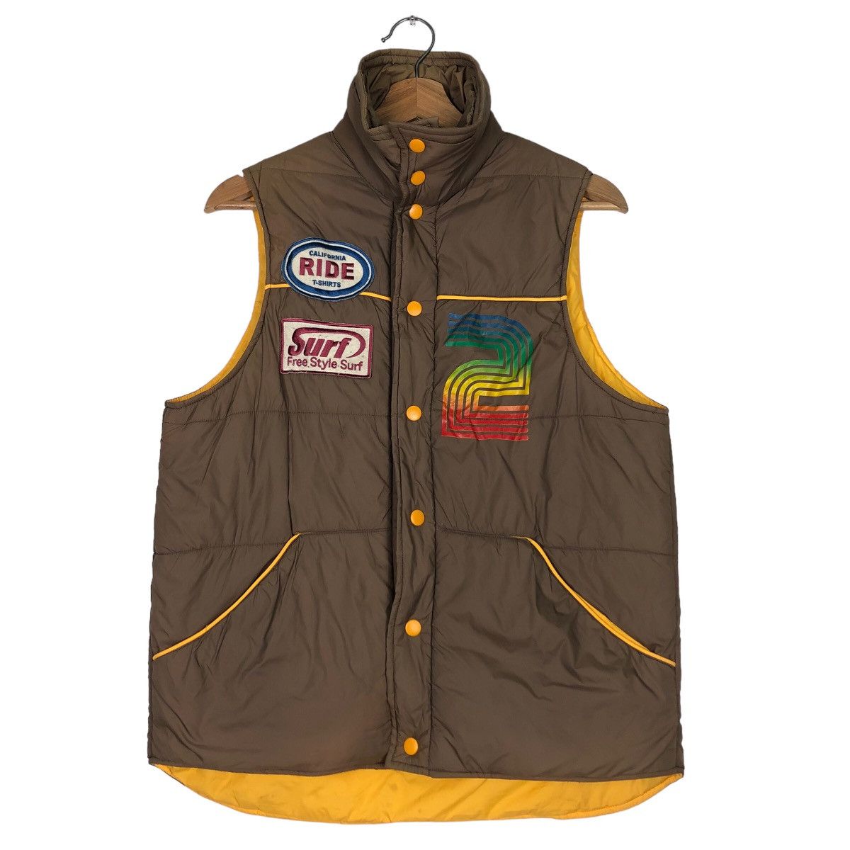Japanese Brand 🔥Vtg Puffer Down Vest Tank Top California Surf USA Size US M / EU 48-50 / 2 - 1 Thumbnail
