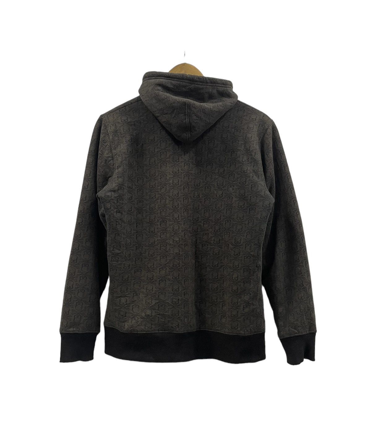 If Six Was Nine Vintage GU Japan Skull Hoodie Sherpa Lining Faded Black Size US S / EU 44-46 / 1 - 4 Thumbnail