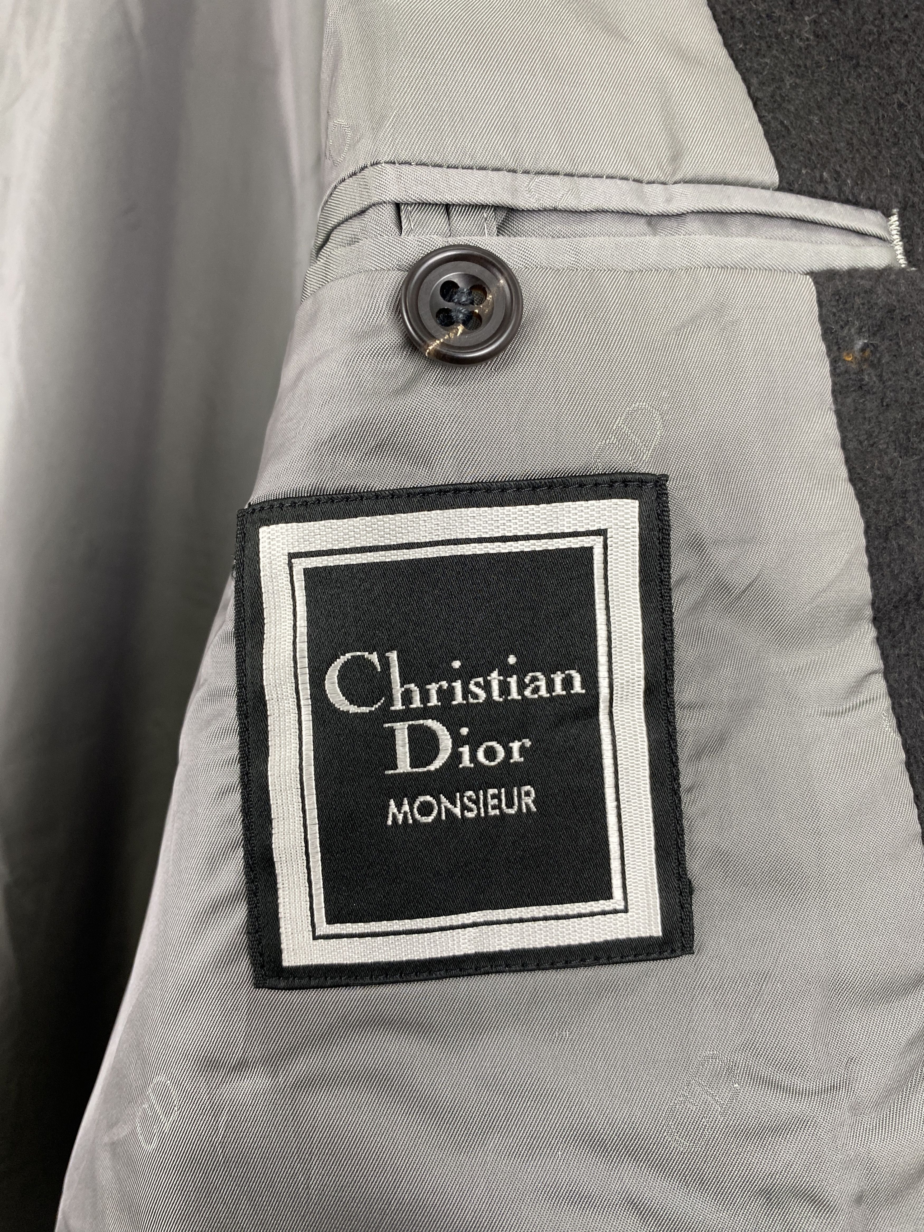 Christian Dior Monsieur Christian Dior Monsieur Button Ups Velvet Jacket Grey JZ0008 Size US M / EU 48-50 / 2 - 6 Thumbnail