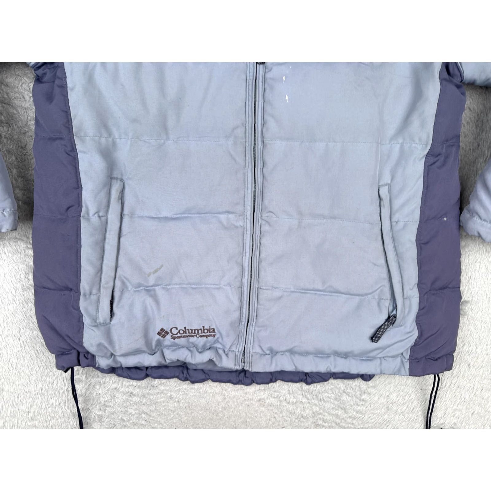 Vintage Columbia Sportswear Jacket Womens Large Gray Puffer Insulated Fleece Lined Mid-Length Zip Pockets Quilted Full Zip Size L / US 10 / IT 46 - 7 Thumbnail