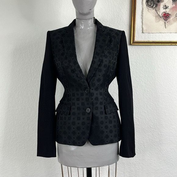 Stella McCartney Stella McCartney Jacquard Brocade Single Button V Menswear B Size XS / US 0-2 / IT 36-38 - 2 Thumbnail