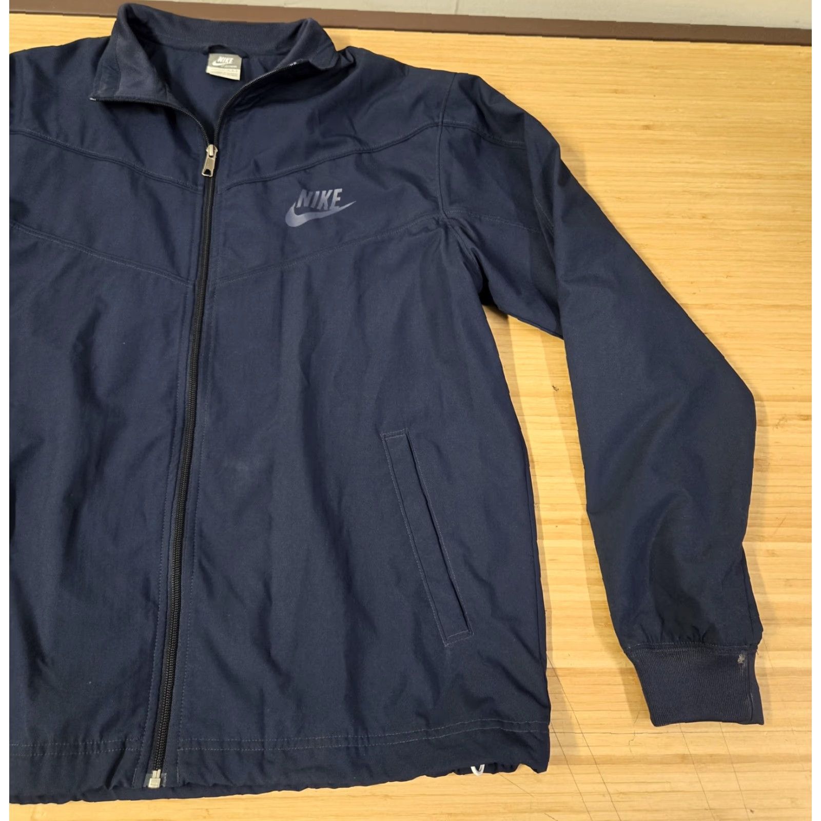 Nike Nike Jacket Mens Large Blue Full Zip Lightweight Windbreaker Coat Sportswear Size US L / EU 52-54 / 3 - 2 Thumbnail