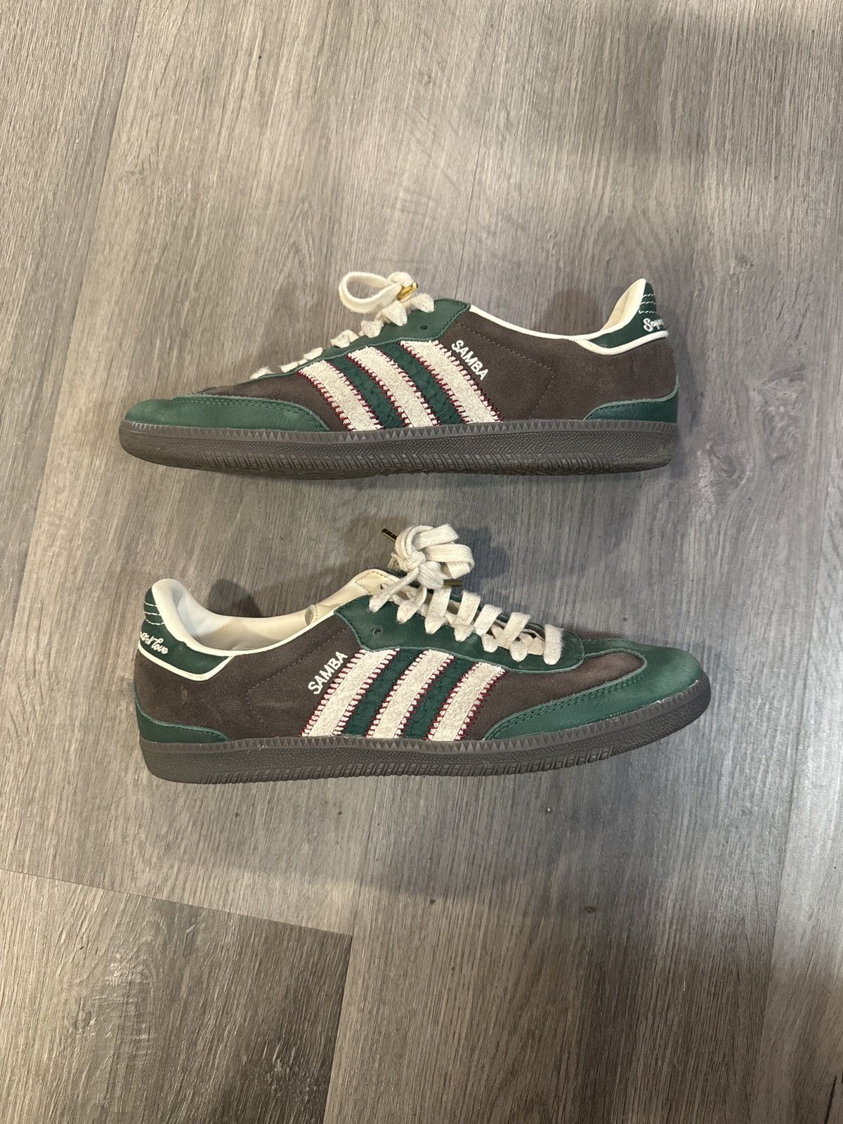 adidas gazelle silver green womens Adidas Samba OG x Notitle 