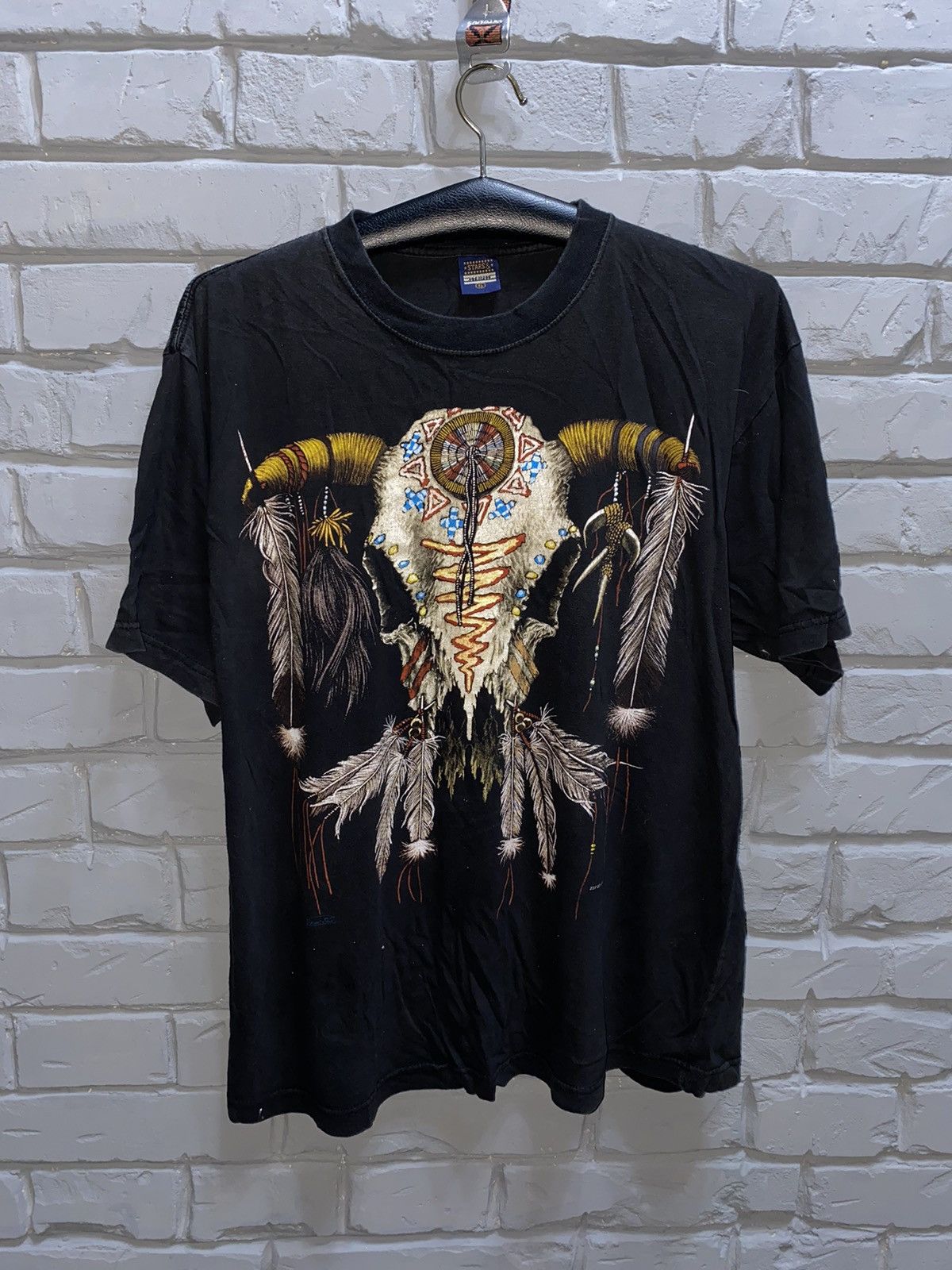 Vintage Vintage Indians Bones London Zip T-Shirt SZ XL Size US XL / EU 56 / 4 - 1 Thumbnail