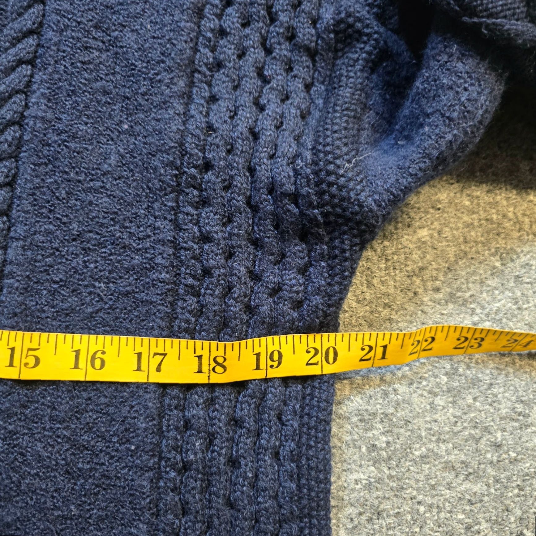 J.Crew J.CREW Sweater Womens Small Blue Alpaca Wool Fishermans Cable Knit Casual Preppy Pullover Size S / US 4 / IT 40 - 6 Thumbnail